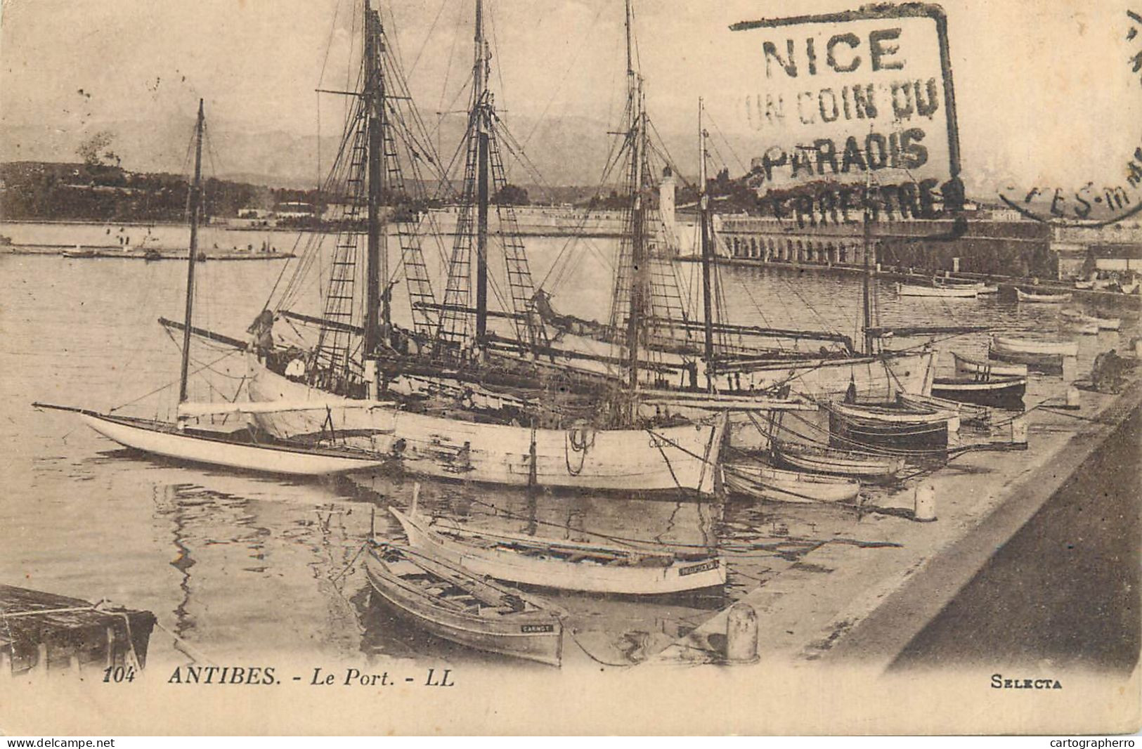 CPA France Antibes Harbour - Autres & Non Classés