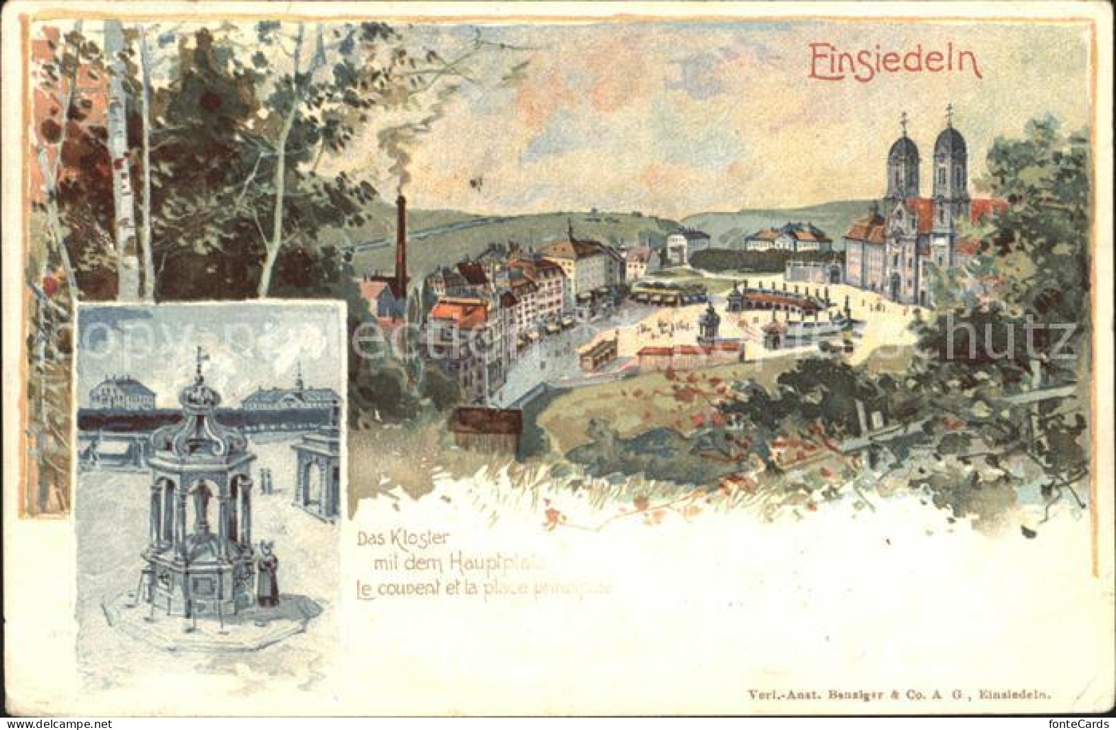 12159486 Einsiedeln SZ Kloster Hauptplatz Einsiedeln - Otros & Sin Clasificación