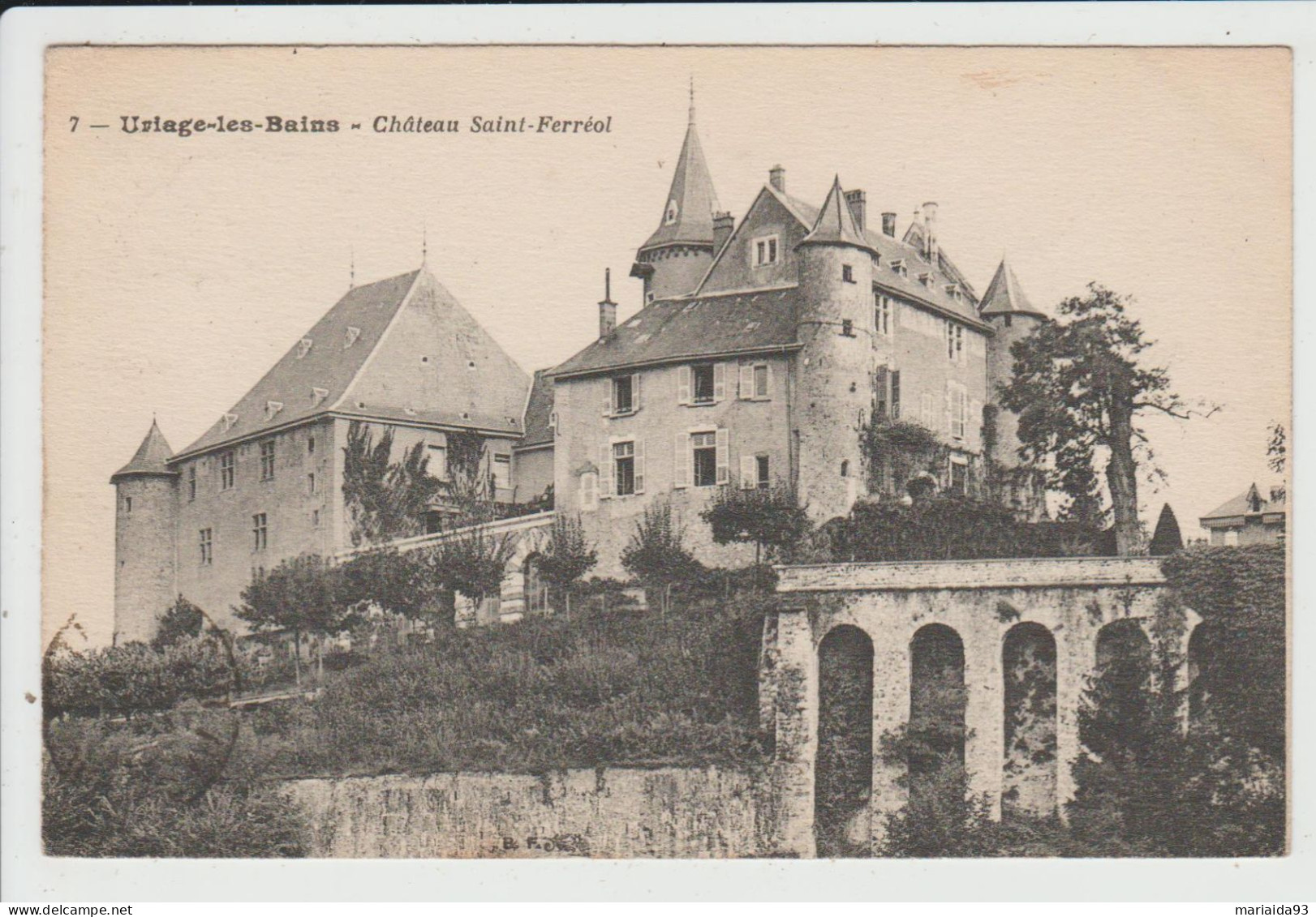 URIAGE LES BAINS - ISERE - CHATEAU SAINT FERREOL - Uriage