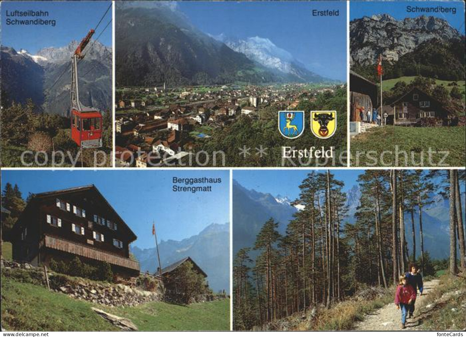 12157546 Erstfeld Luftseilbahn Schwandiber Berggasthaus Strengmatt Wandern Erstf - Altri & Non Classificati