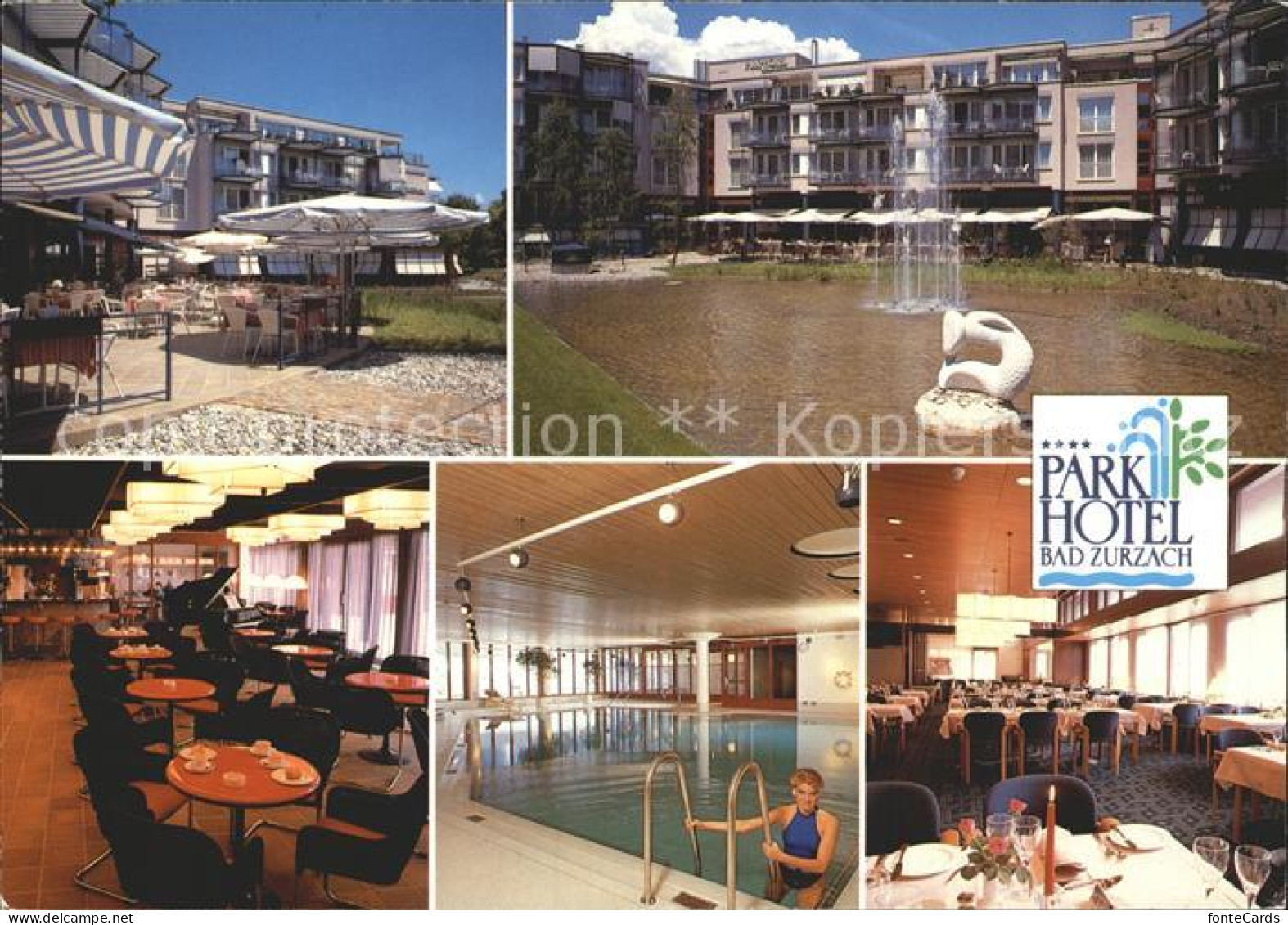 12154816 Bad Zurzach Park Hotel Terrasse Teich Tagungsraeume Hallenbad Bad Zurza - Andere & Zonder Classificatie