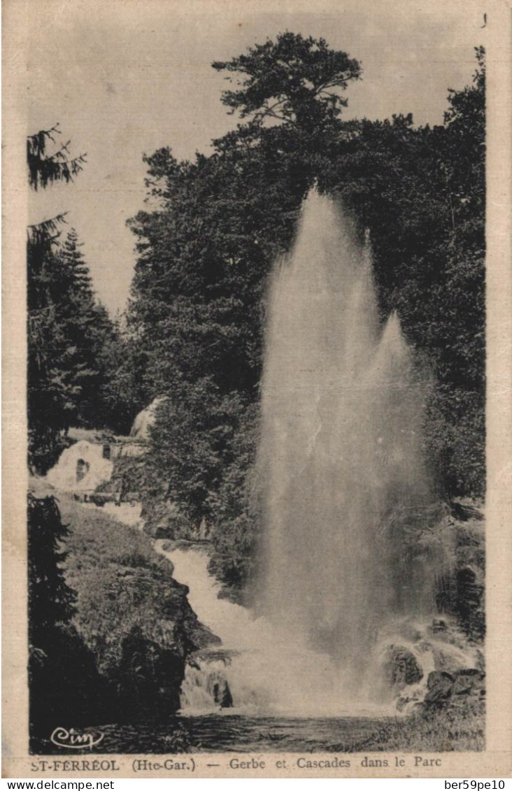 31 SAINT-FERREOL GERBE ET CASCADES DANS LE PARC - Saint Ferreol