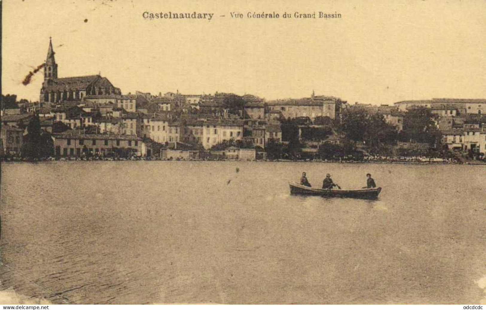 CASTELNAUDARY Vue Générale Du Grand Bassin Barque RV - Castelnaudary