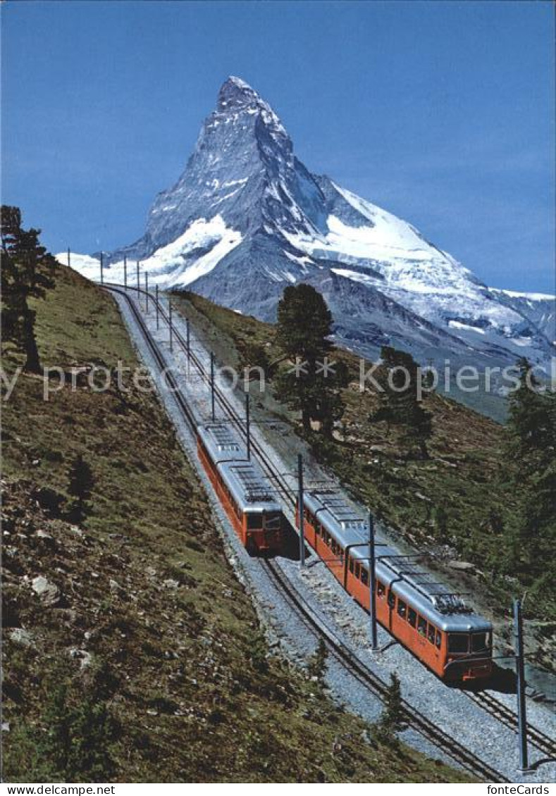 12123316 Gornergratbahn Zermatt Matterhorn Gornergratbahn - Autres & Non Classés