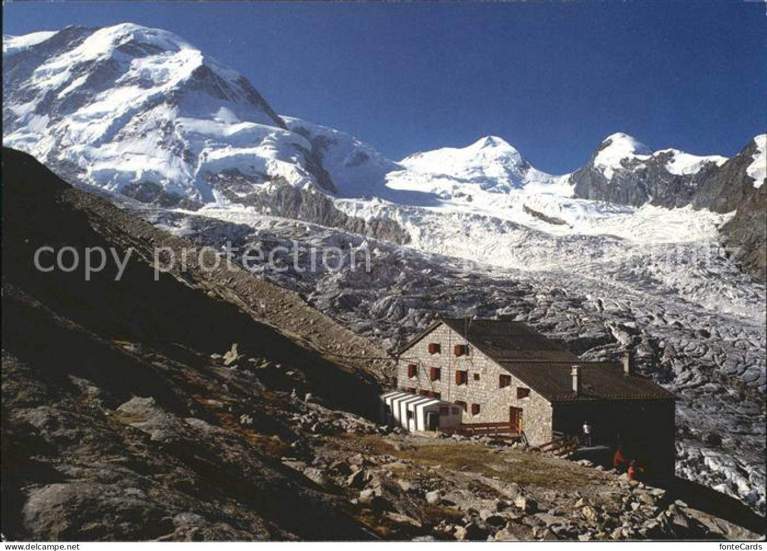 12082846 Monte Rosa Huette Zermatt Liskamm Castor Pollux Grenz Zwillingsgletsche - Autres & Non Classés