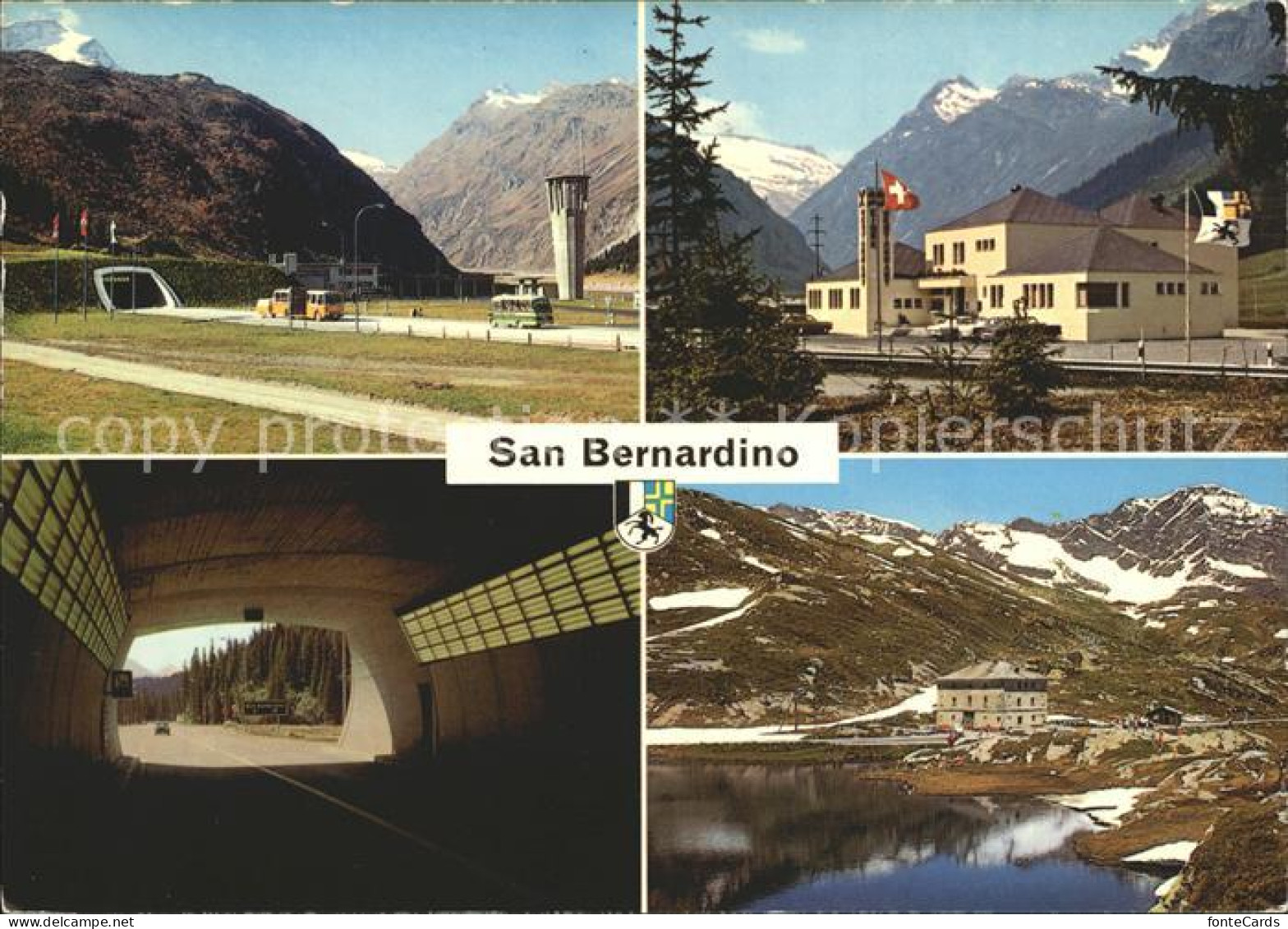 12071036 San Bernardino Hinterrhein Passhoehe Und Strassentunnel Bernardino, San - Other & Unclassified