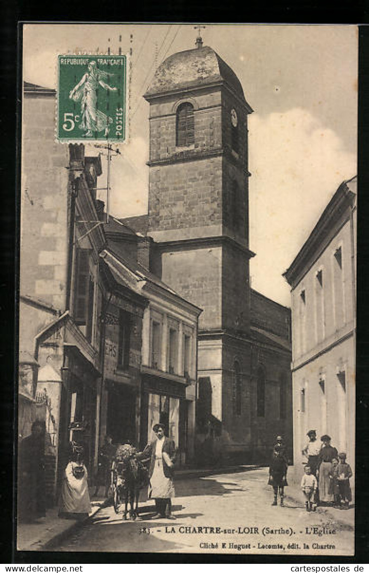 CPA La Chartre-sur-Loir, L`Eglise  - Autres & Non Classés