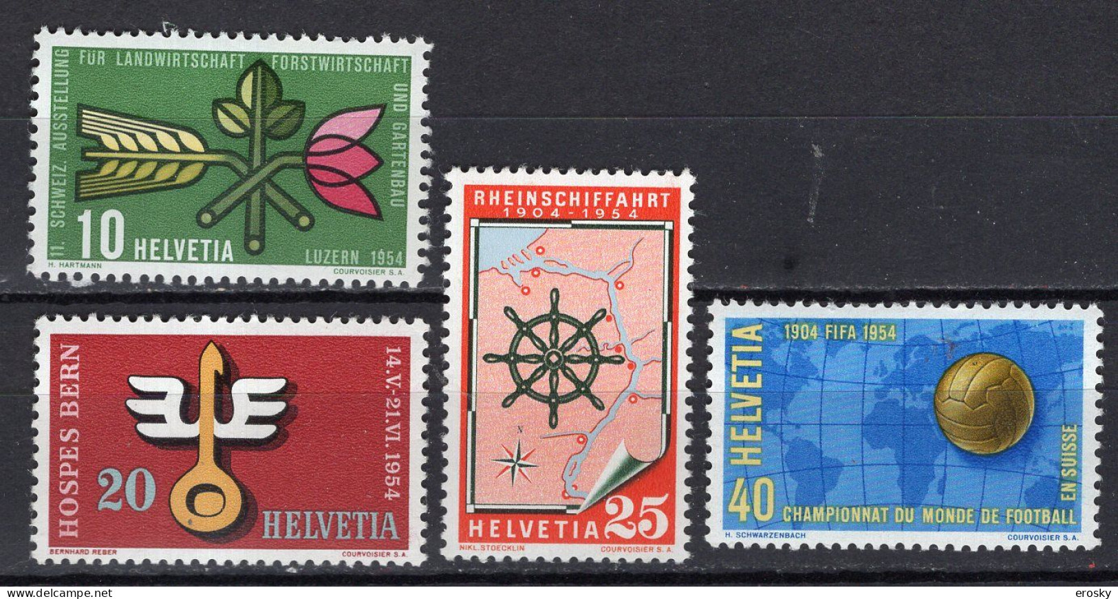 T3422 - SUISSE SWITZERLAND Yv N°544/47 ** - Unused Stamps