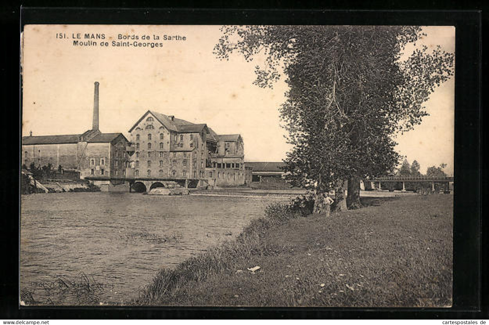 CPA Le Mans, Bords De La Sarthe, Moulin De Saint-Georges  - Le Mans