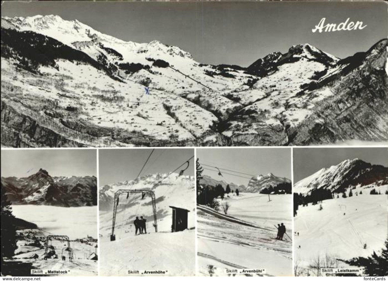 11385583 Amden SG Wintersportplatz Skilift Mattstock Arvenhoehe Arvenbuehl Leist - Autres & Non Classés