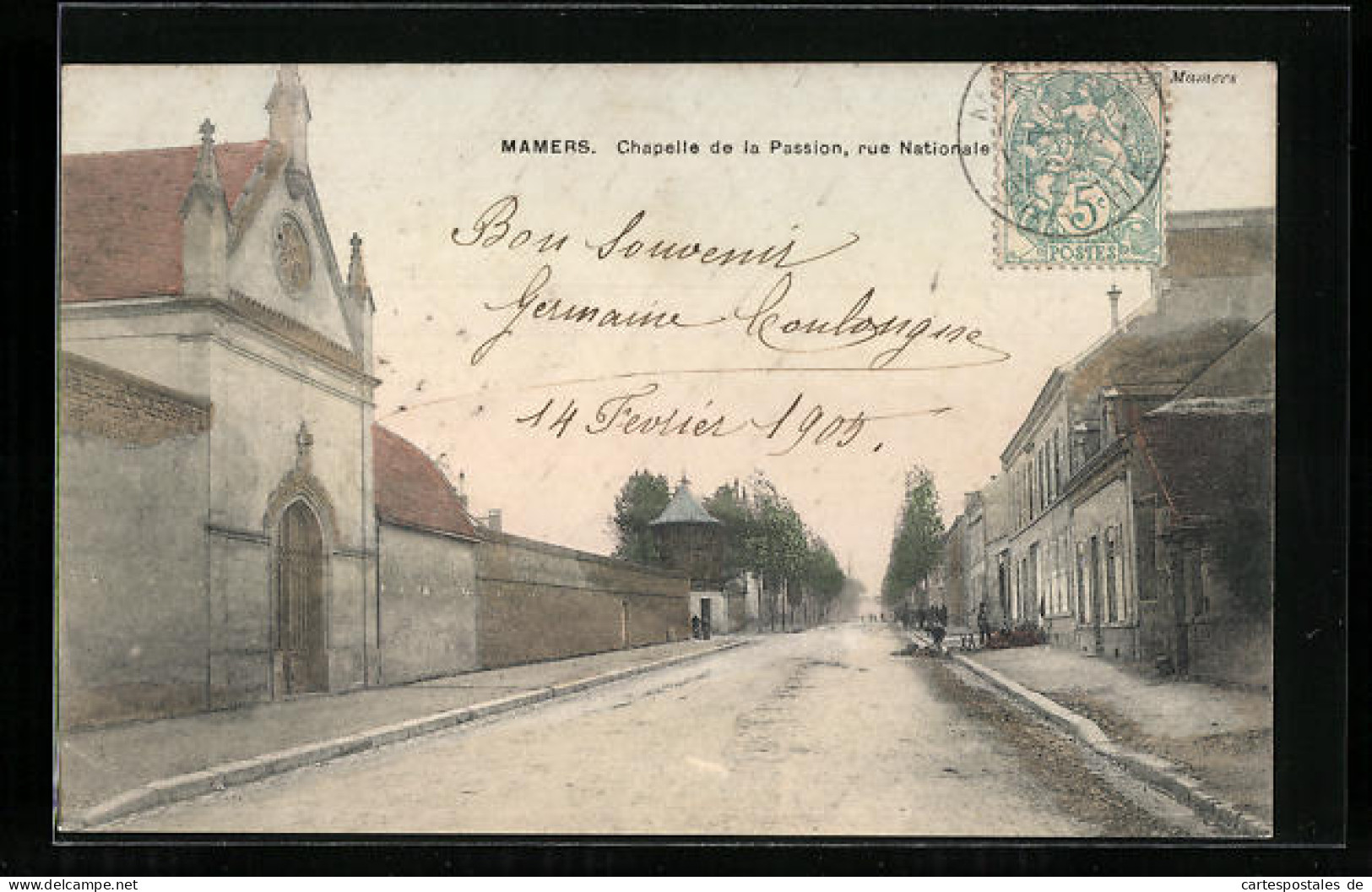 CPA Mamers, Chapelle De La Passion, Rue Nationale  - Mamers