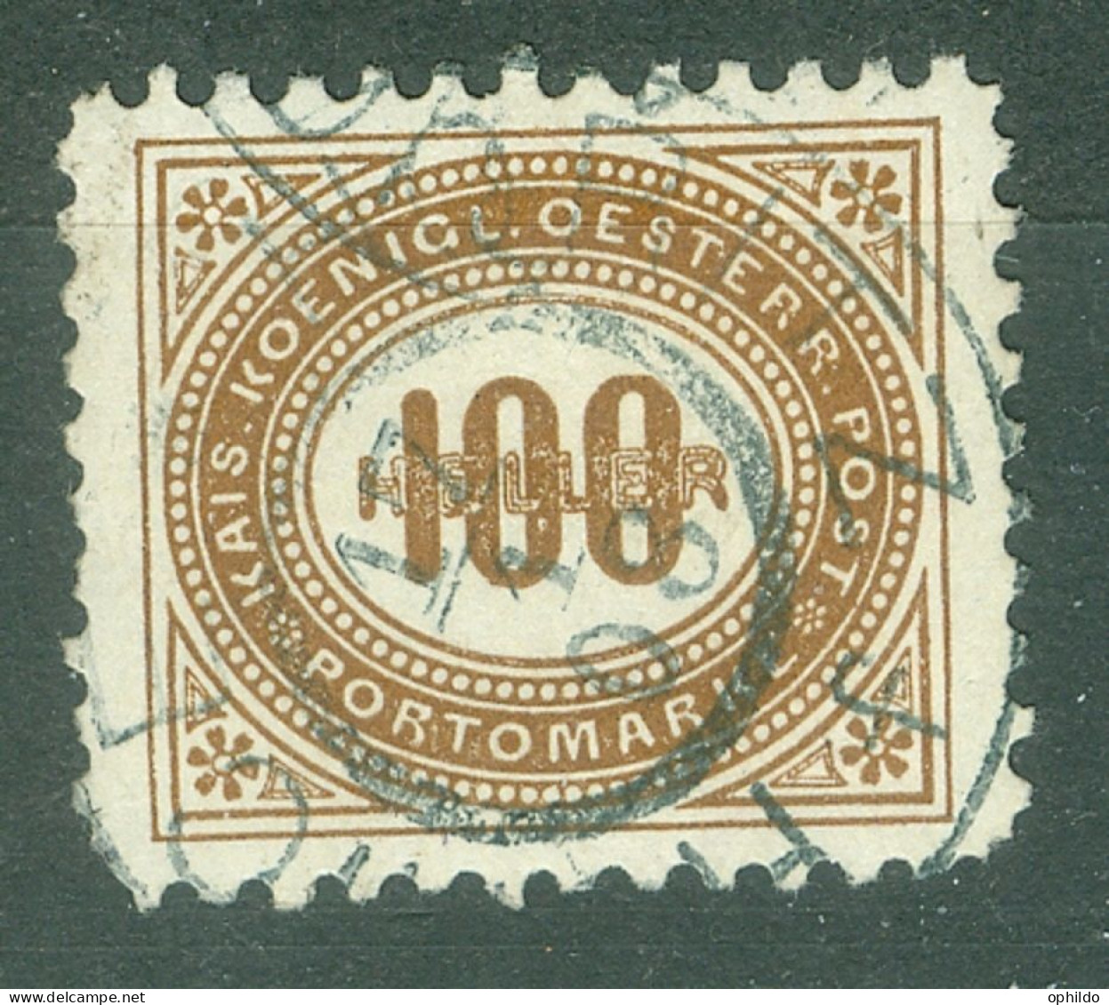 Autriche  Taxe  Yvert  33  Ou  ANK  33 B Ob  TB Dent 10.50  - Postage Due