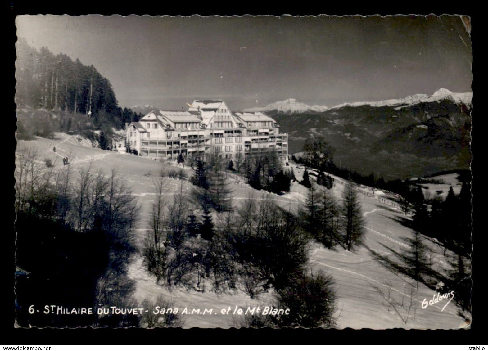 38 - ST-HILAIRE-DU-TOUVET - SANATORIUM A.M.M. ET LE MONT BLANC - Saint-Hilaire-du-Touvet