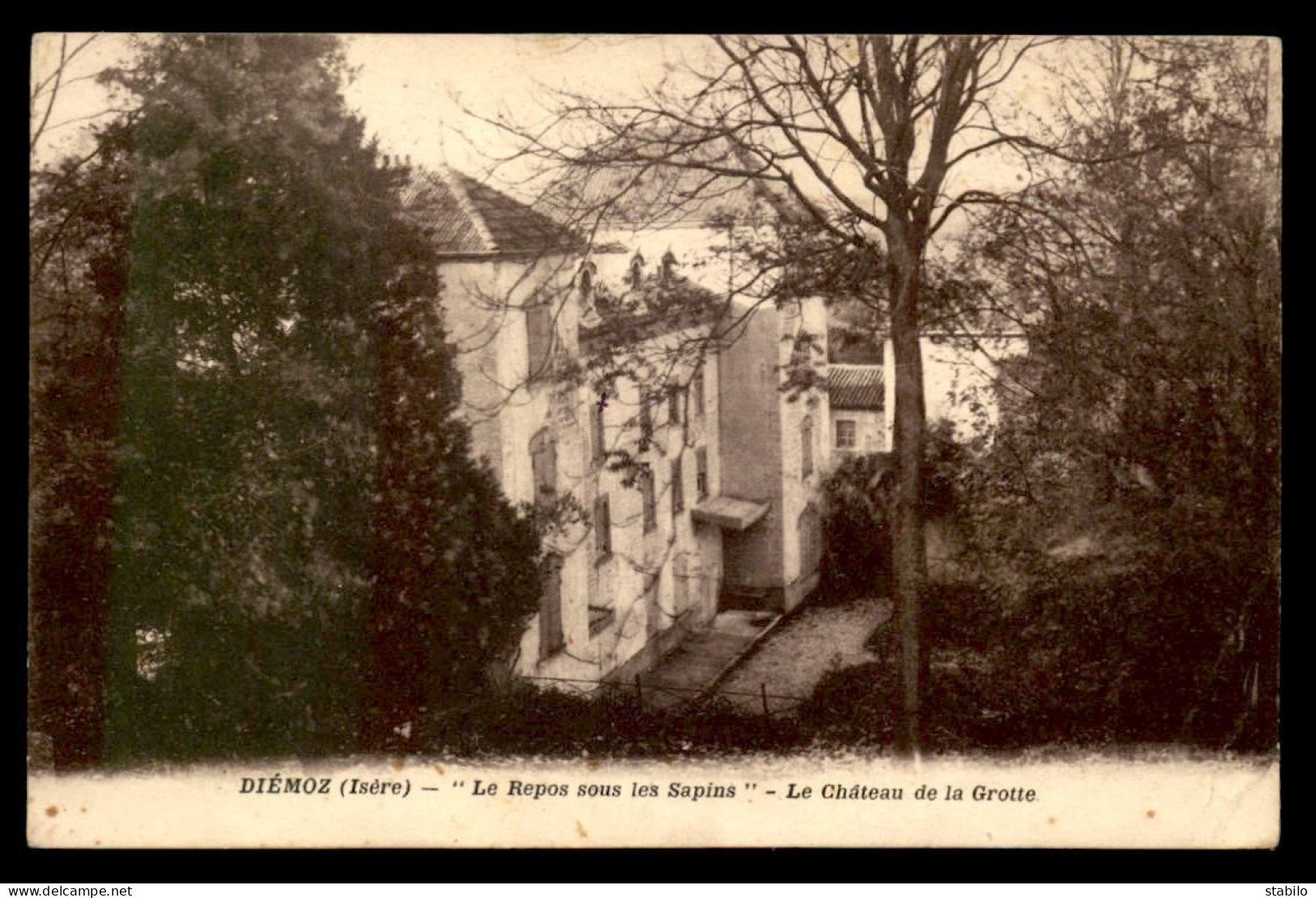 38 - DIEMOZ - LE REPOS SOUS LES SAPINS - LE CHATEAU DE LA GROTTE - Diémoz