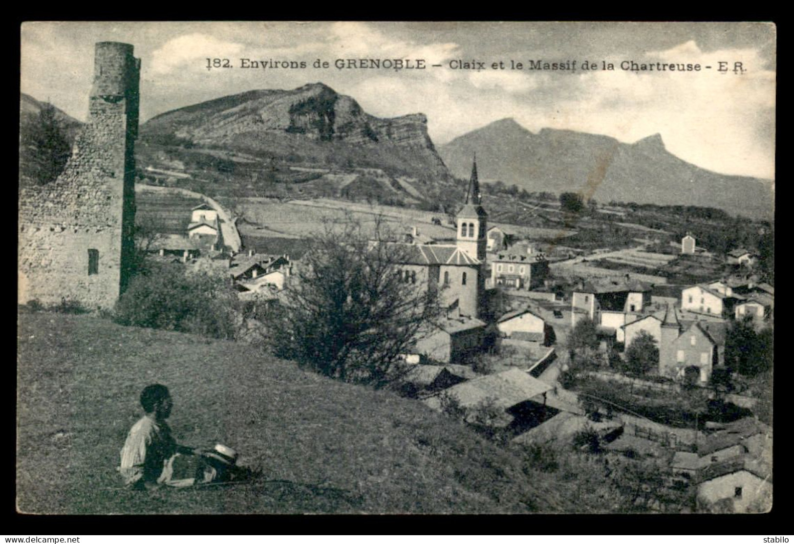 38 - CLAIX - VUE GENERALE ET LE MASSIF DE LA CHATREUSE - Claix