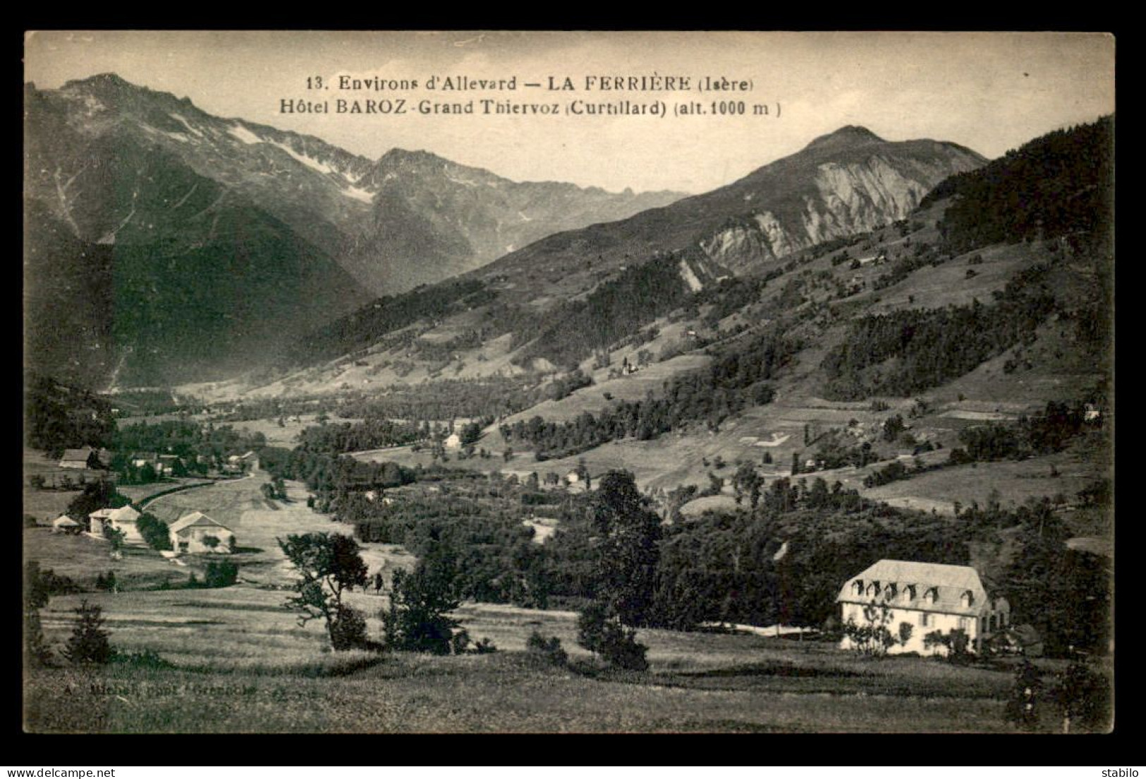 38 - LA FERRIERE - HOTEL BAROZ - Andere & Zonder Classificatie