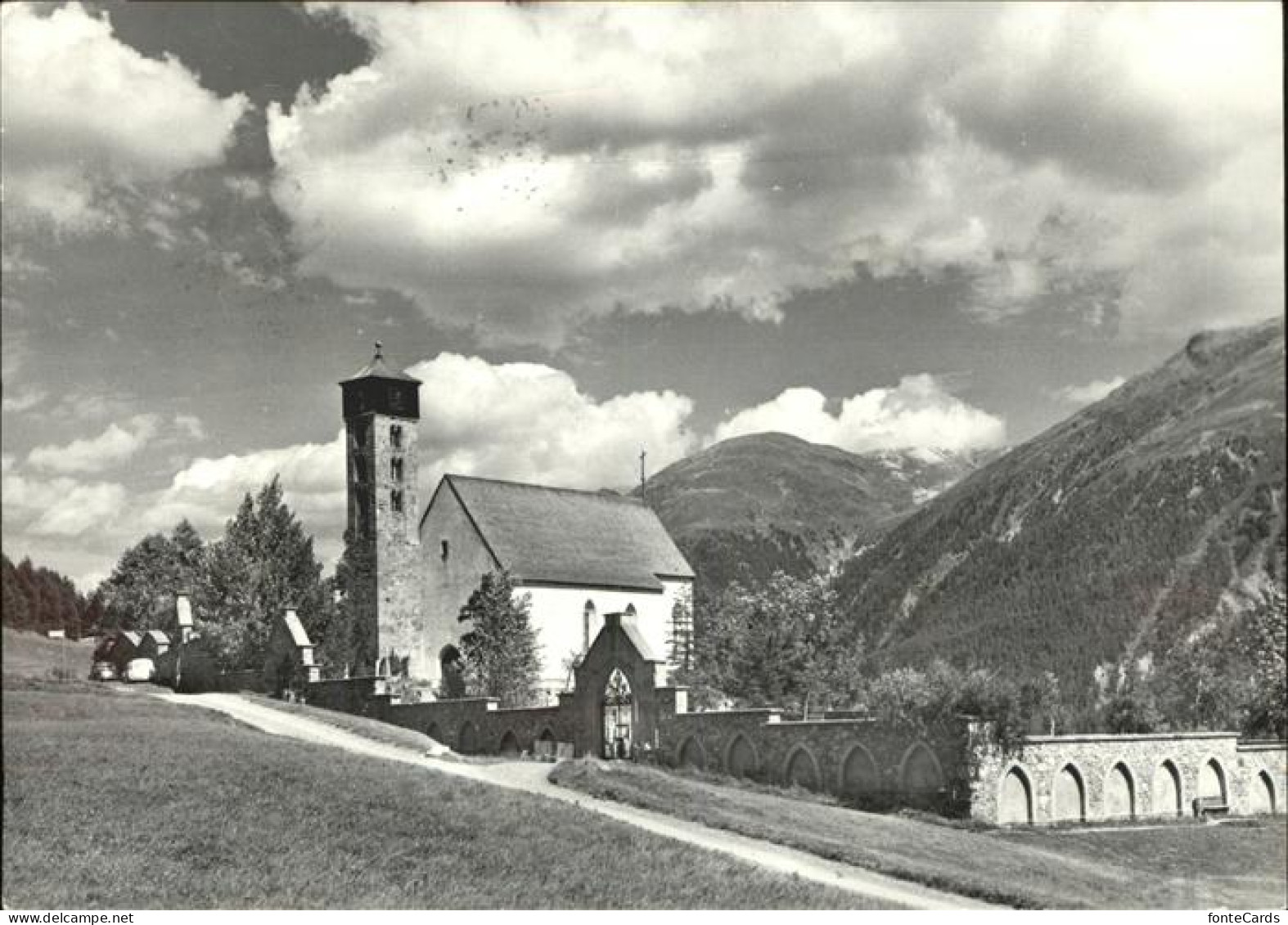 11385525 Samedan Kirche St. Peter Friedhof Samedan  - Sonstige & Ohne Zuordnung