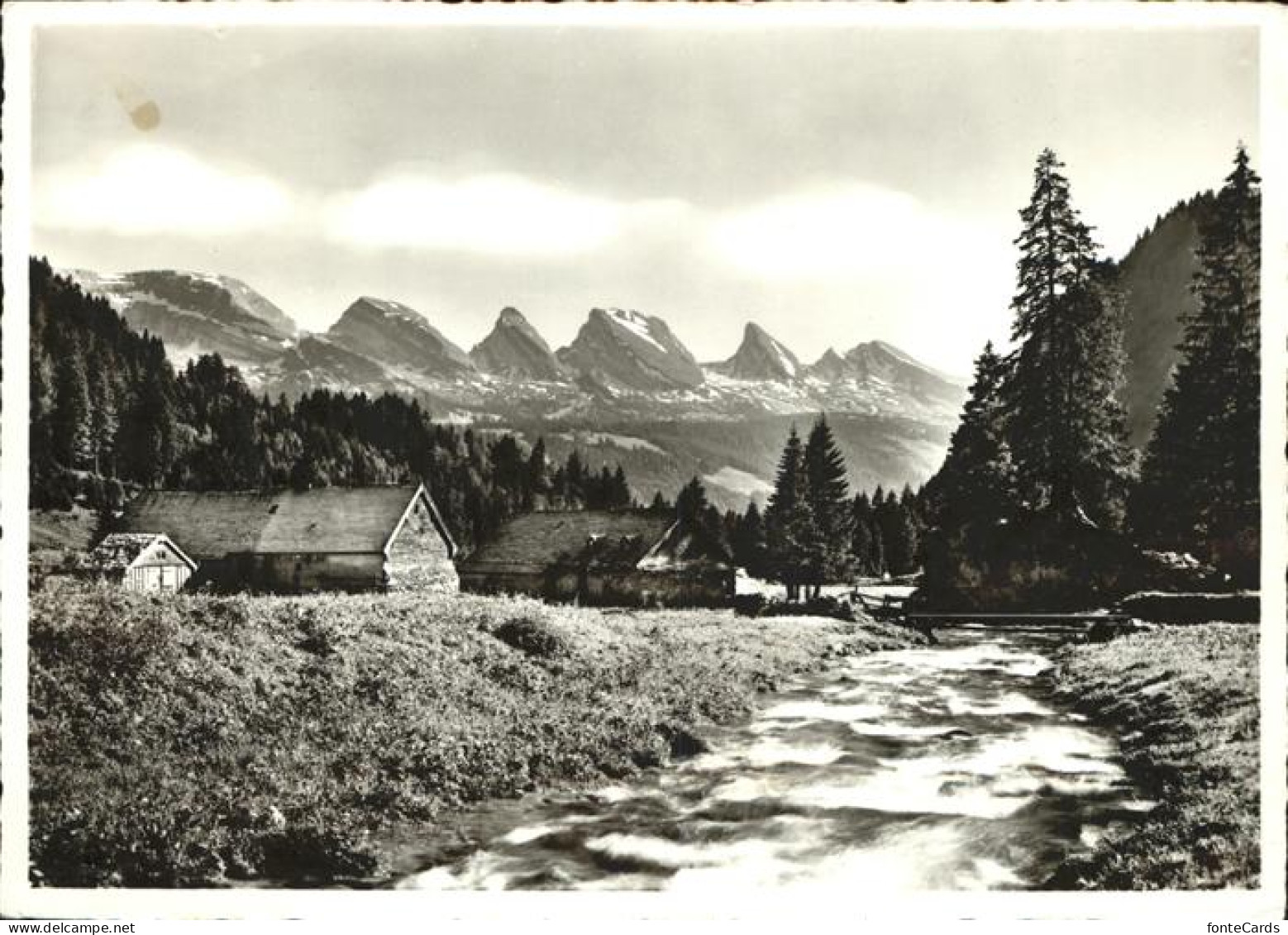 11385468 Toggenburg Aelpli Mit Churfuersten Obertoggenburg Bergbach Churfirsten - Other & Unclassified