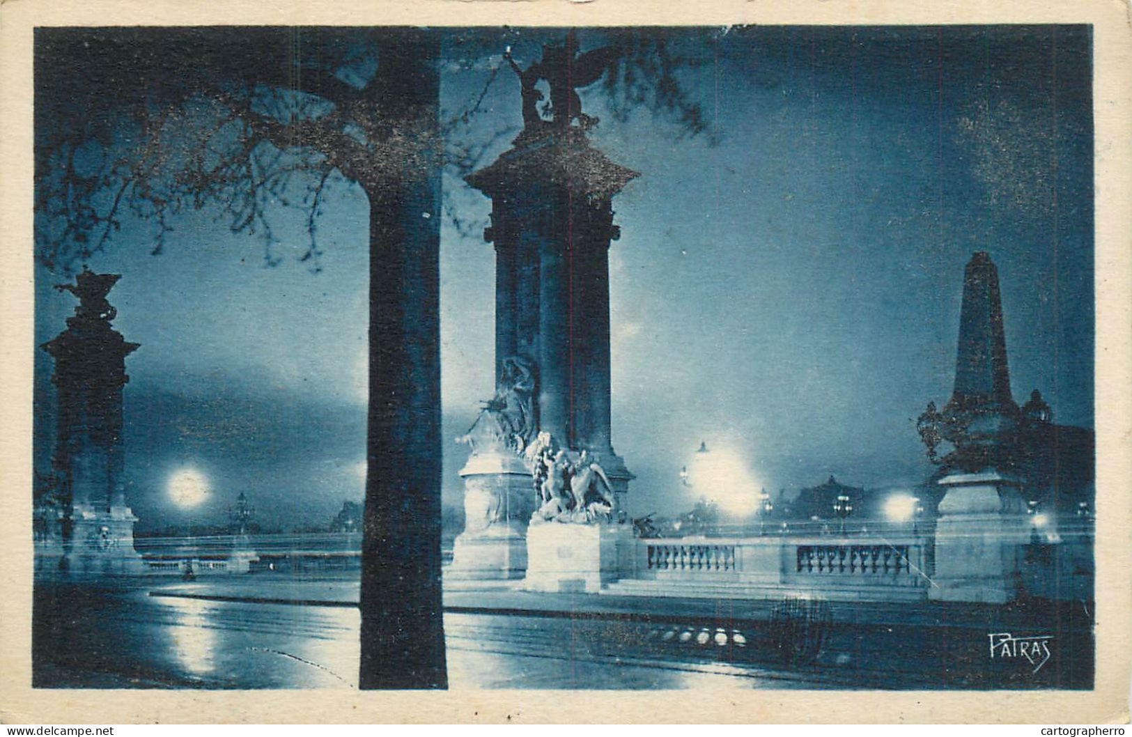 CPA France Paris By Night - Andere Monumenten, Gebouwen
