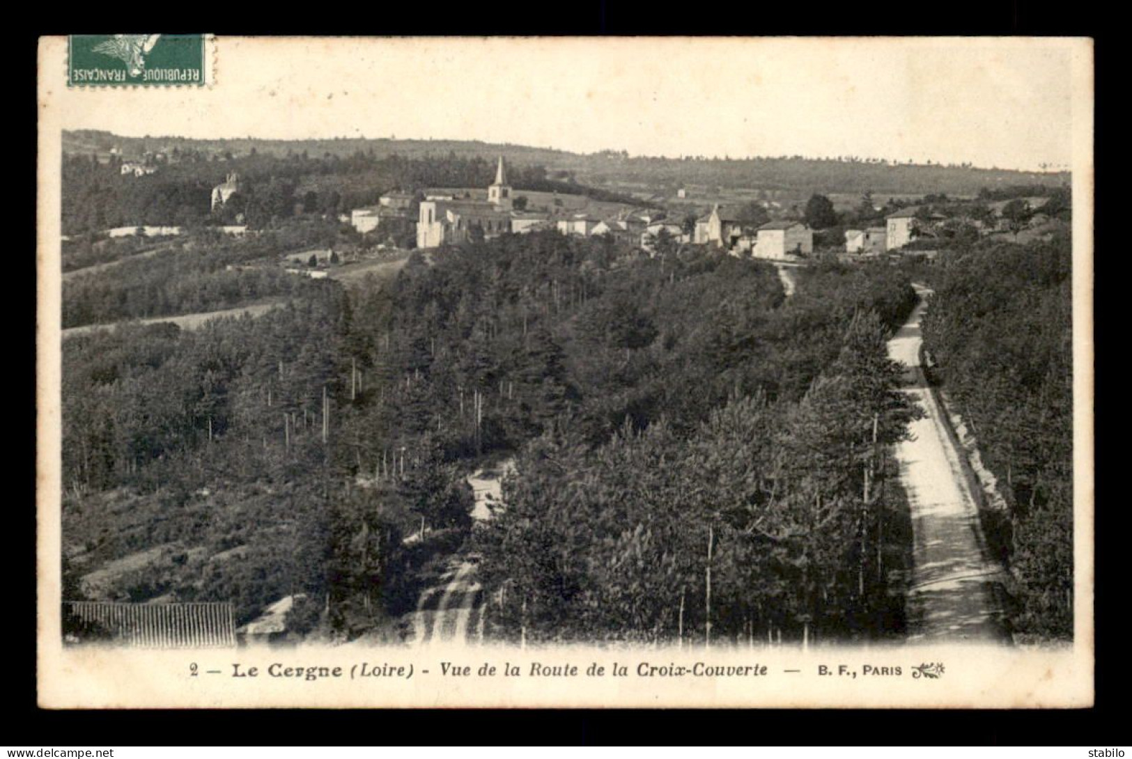 42 - LE CERGNE - VUE DE LA ROUTE DE LA CROIX-COUVERTE - Autres & Non Classés