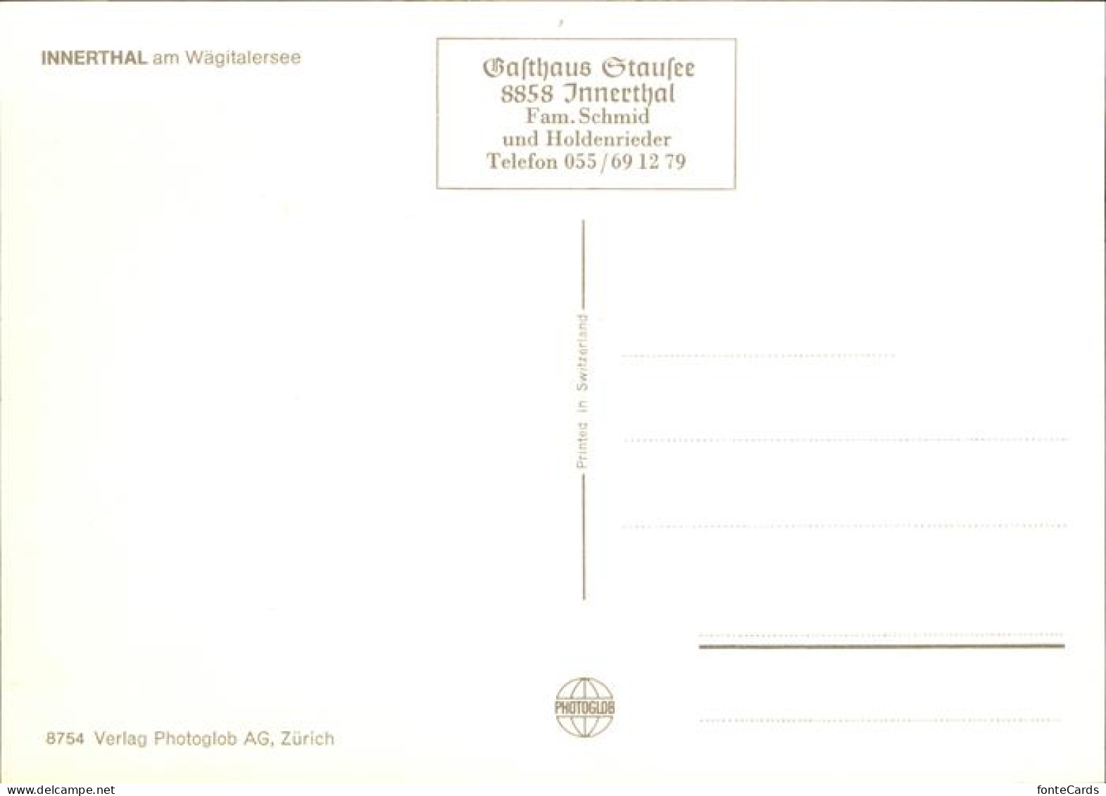 11385408 Innerthal Stausee Waegital Innerthal - Altri & Non Classificati