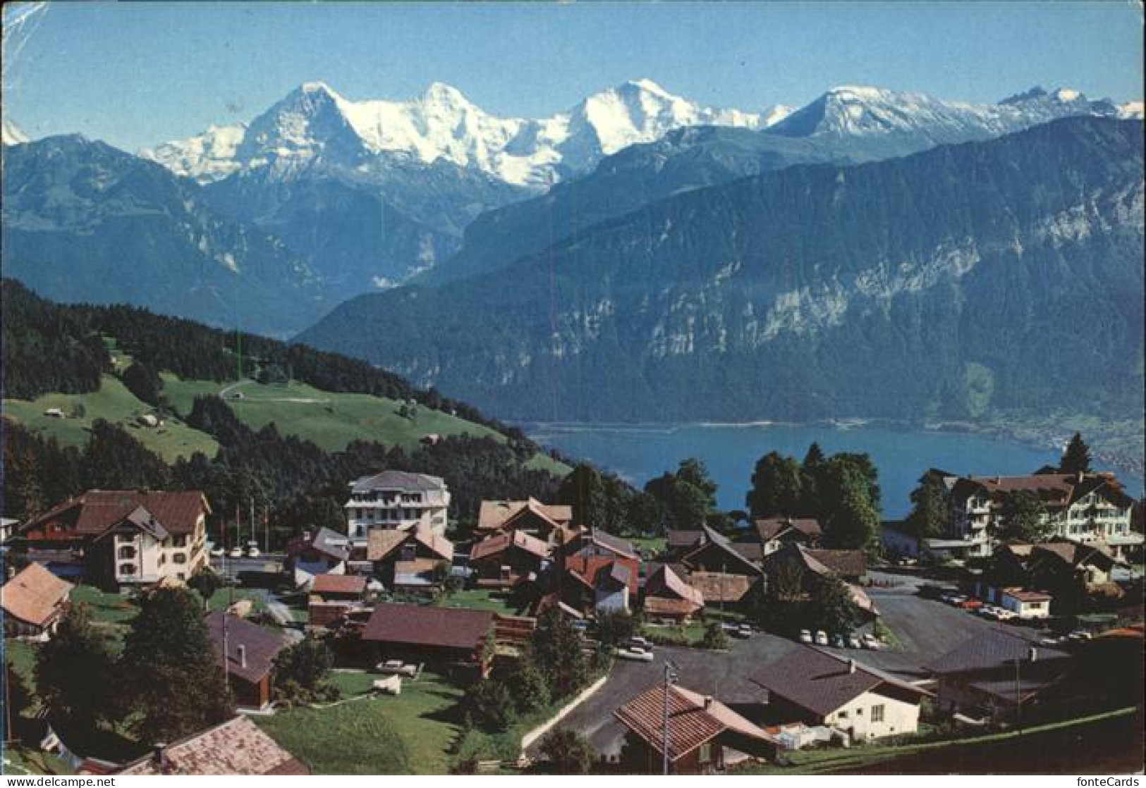 11385375 Beatenberg Thunersee Schreckhorn Finsteraarhorn Eiger Moench Jungfrau B - Andere & Zonder Classificatie