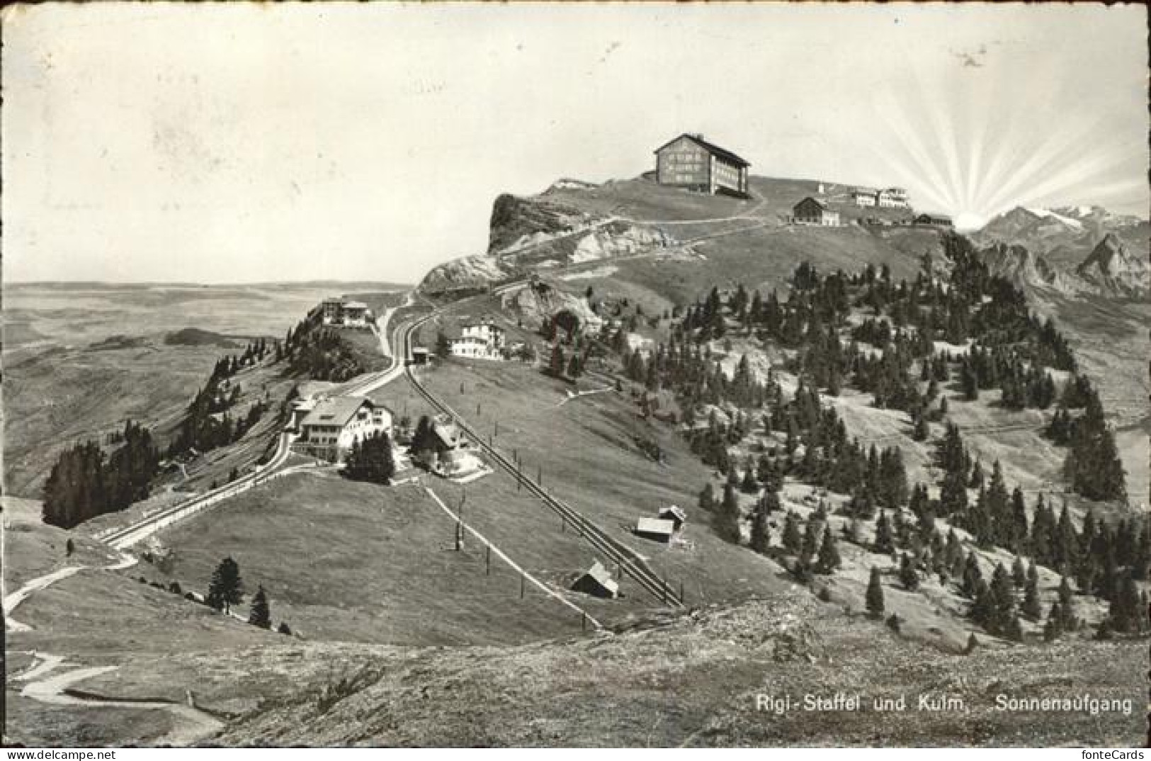 11385343 Rigi Kulm Rigi Staffel Und Kulm Berghotel Sonnenaufgang Rigi Kulm - Sonstige & Ohne Zuordnung