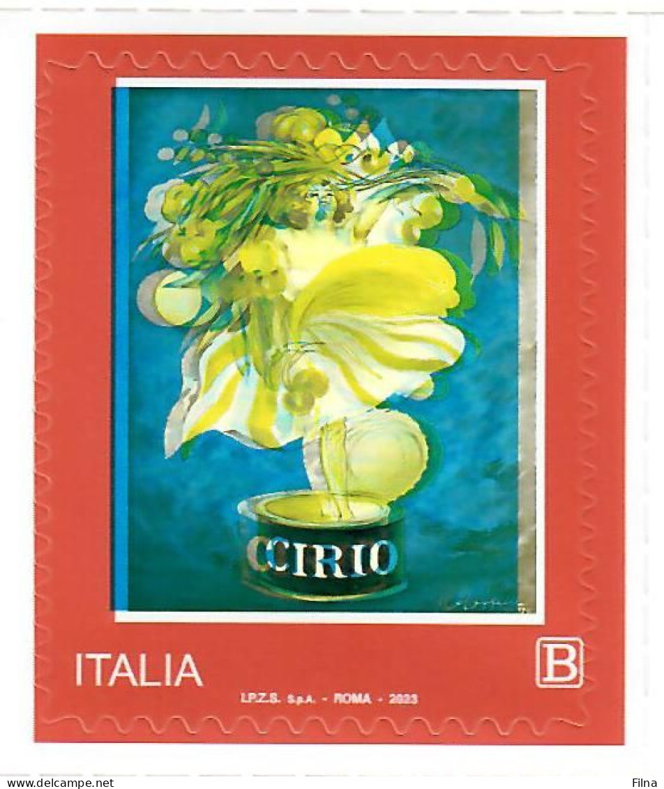 ITALIA 2023 CIRIO VARIETA' SENZA STAMPA DEL ROSSO MNH/** - Variedades Y Curiosidades