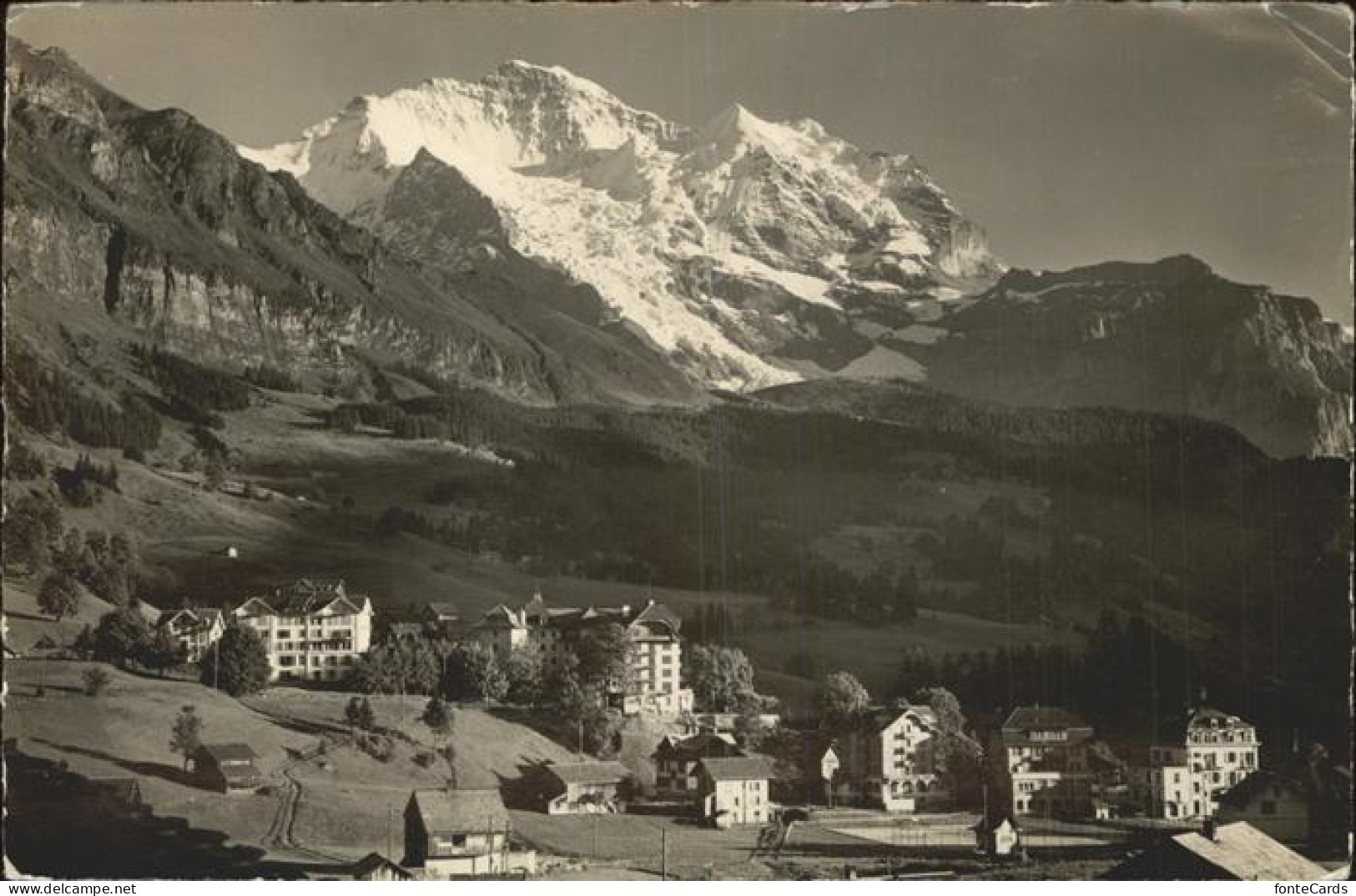 11385316 Wengen BE Panorama Mit Jungfrau Berner Alpen Wengen - Andere & Zonder Classificatie