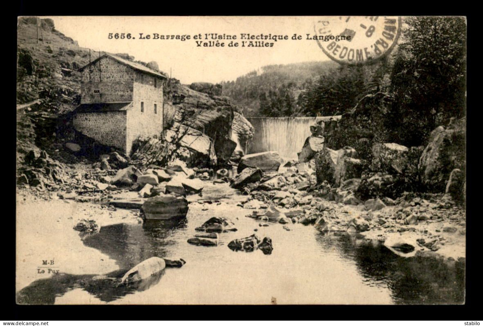 48 - LANGOGNE - LE BARRAGE ET L'USINE ELECTRIQUE - Langogne