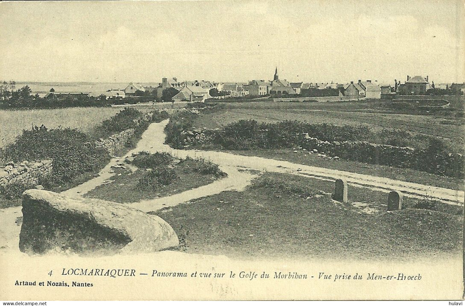 56  LOCMARIAQUER - PANORAMA ET VUE SUR LE GOLFE DU MORBIHAN ..... (ref 221) - Locmariaquer