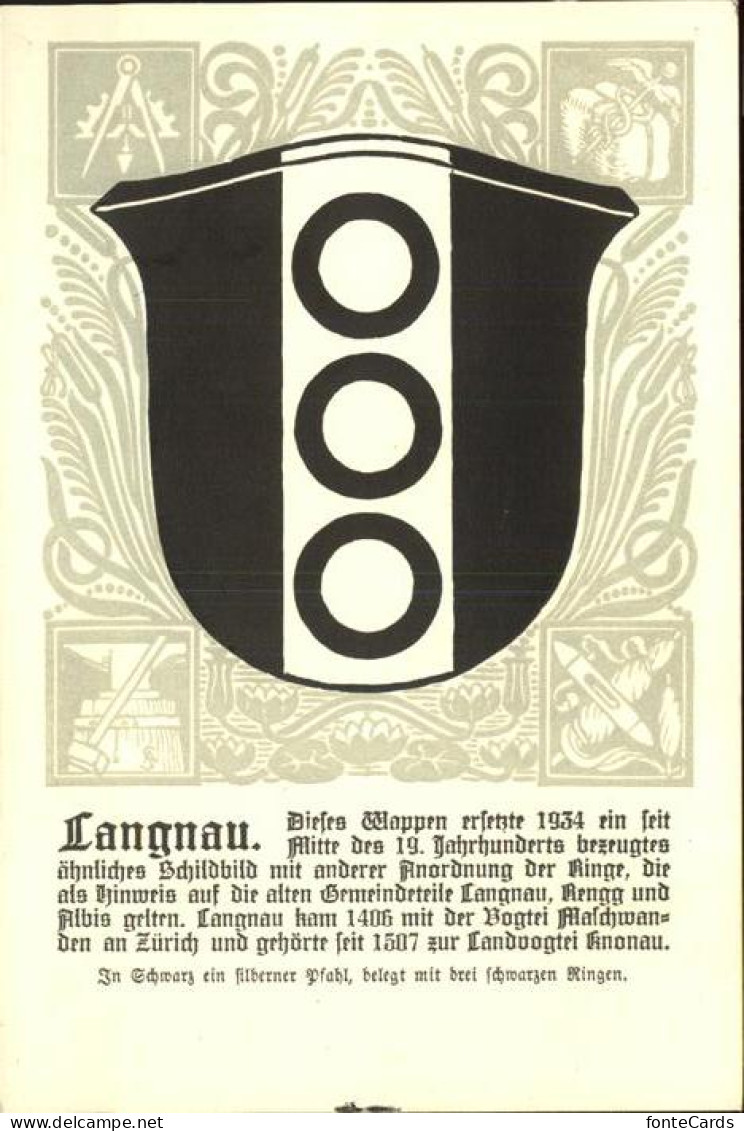 11385166 Langnau Emmental Wappen Langnau Emmental - Autres & Non Classés