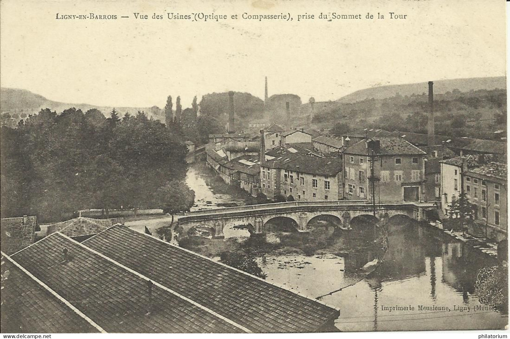 55  LIGNY En BARROIS   Vues Des Usines (Optique Et Compasserie) Prise Du Sommet De La Tour - Ligny En Barrois