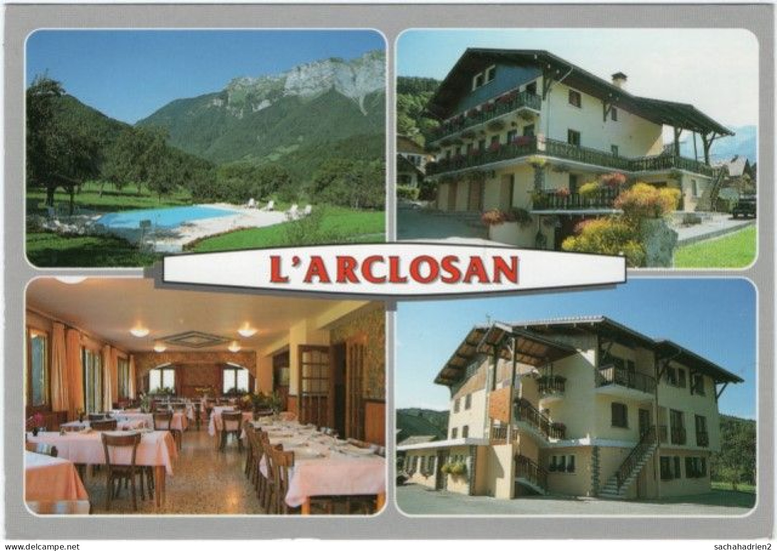 74. Gf. SERRAVAL. Pension De Famille L'Arclosan. 4 Vues - Other & Unclassified