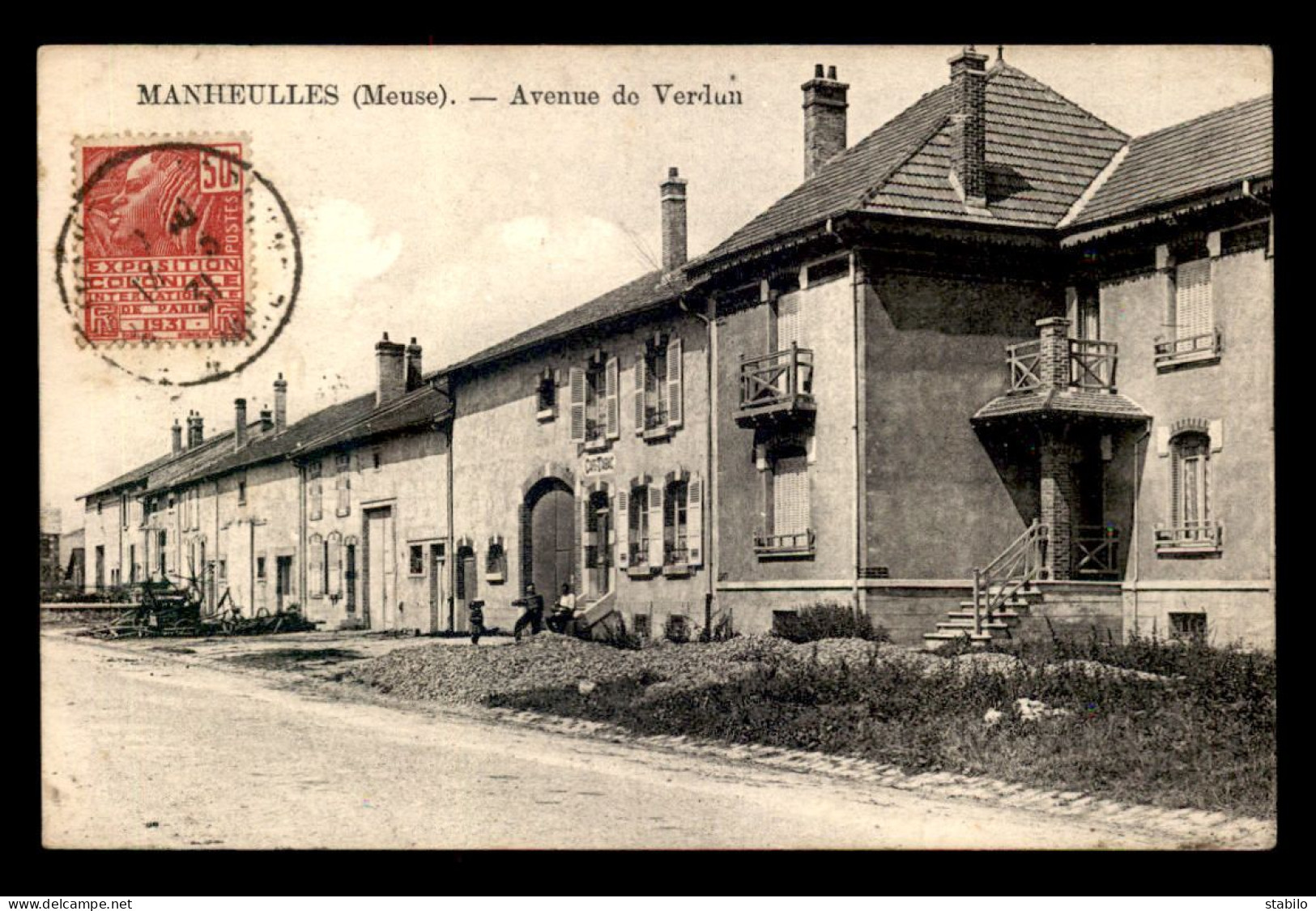 55 - MANHEULLES - AVENUE DE VERDUN - CAFE-TABAC - SANS EDITEUR - Andere & Zonder Classificatie