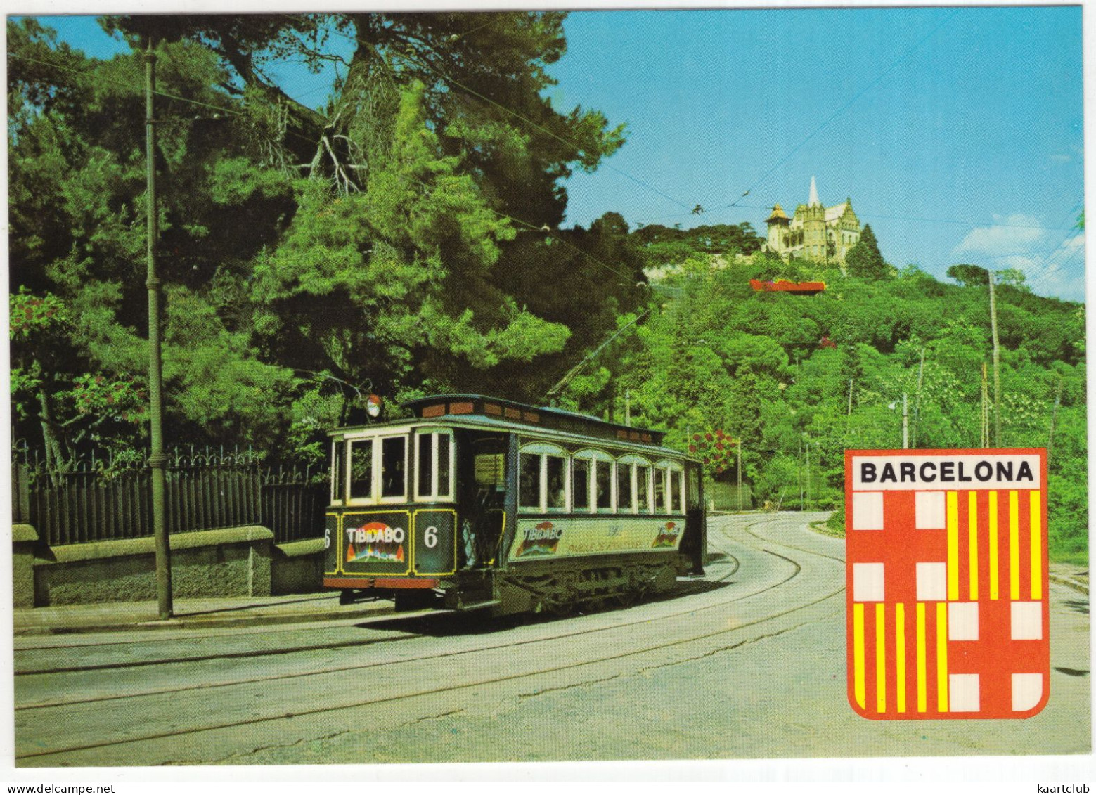 Barcelona: TRAM/STRAßENBAHN - Ultimo Tranvia, Avenida Tibidabo - (Espana/Spain) - Passenger Cars