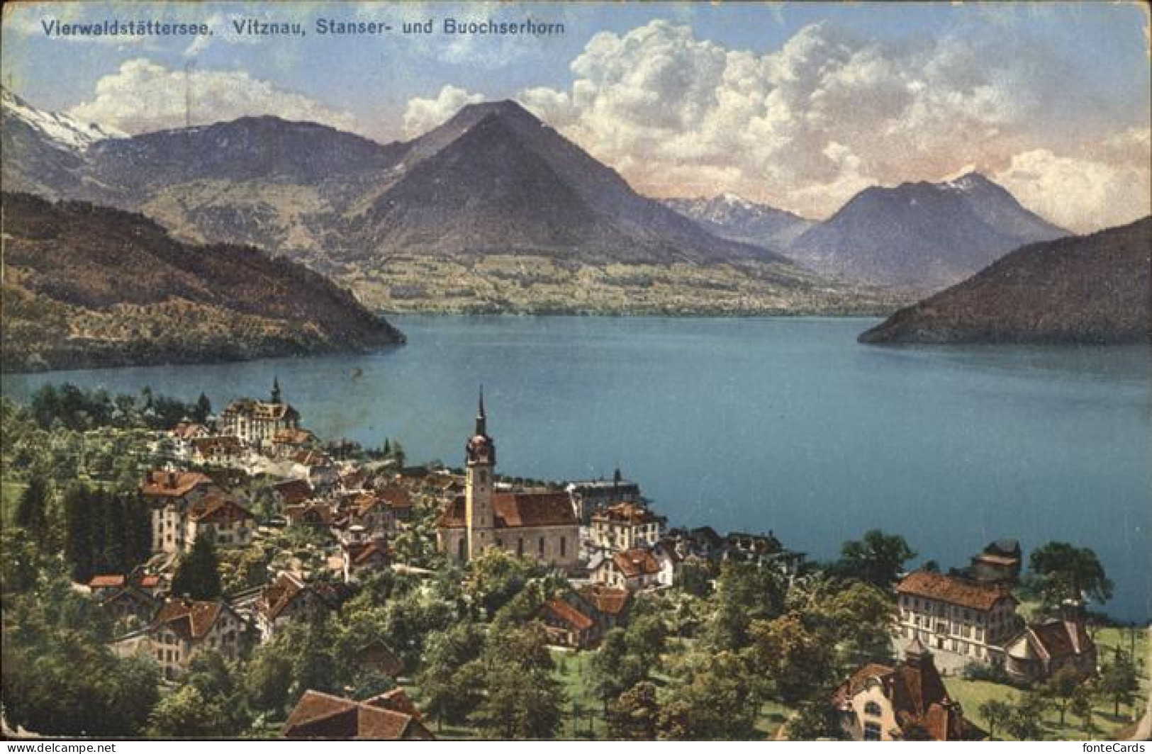 11385114 Vierwaldstaettersee SZ Mit Vitznau Stanser Und Buochserhorn Brunnen - Otros & Sin Clasificación