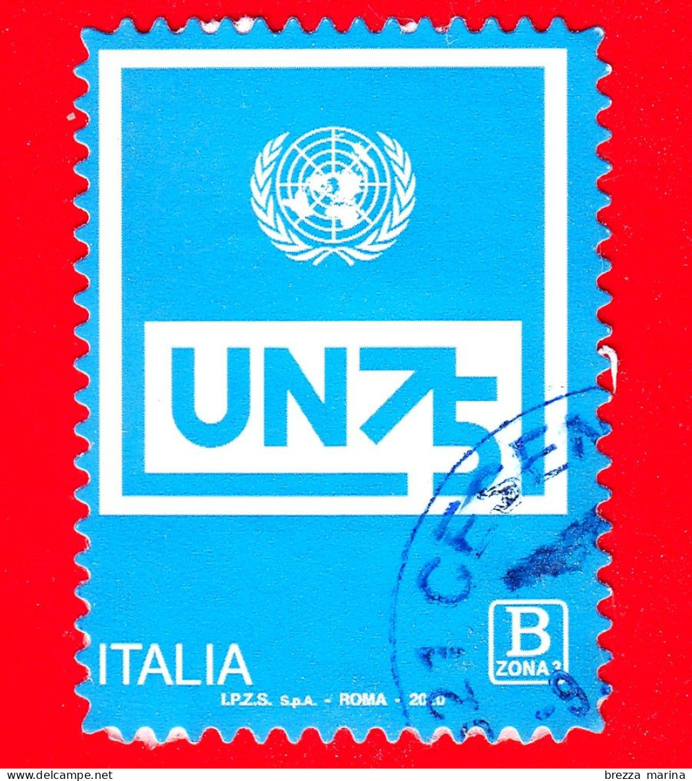 ITALIA - Usato - 2020 - 75 Anni Dell’Organizzazione Delle Nazioni Unite - ONU – UN75 - Logo - B Zona 3 - 2011-20: Used