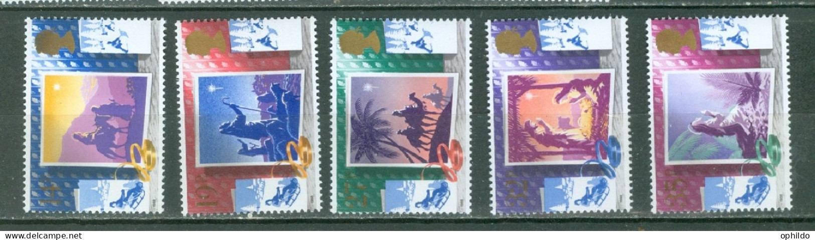 Grande Bretagne  Yv 1358/1362     * *  B/TB  Noel - Unused Stamps