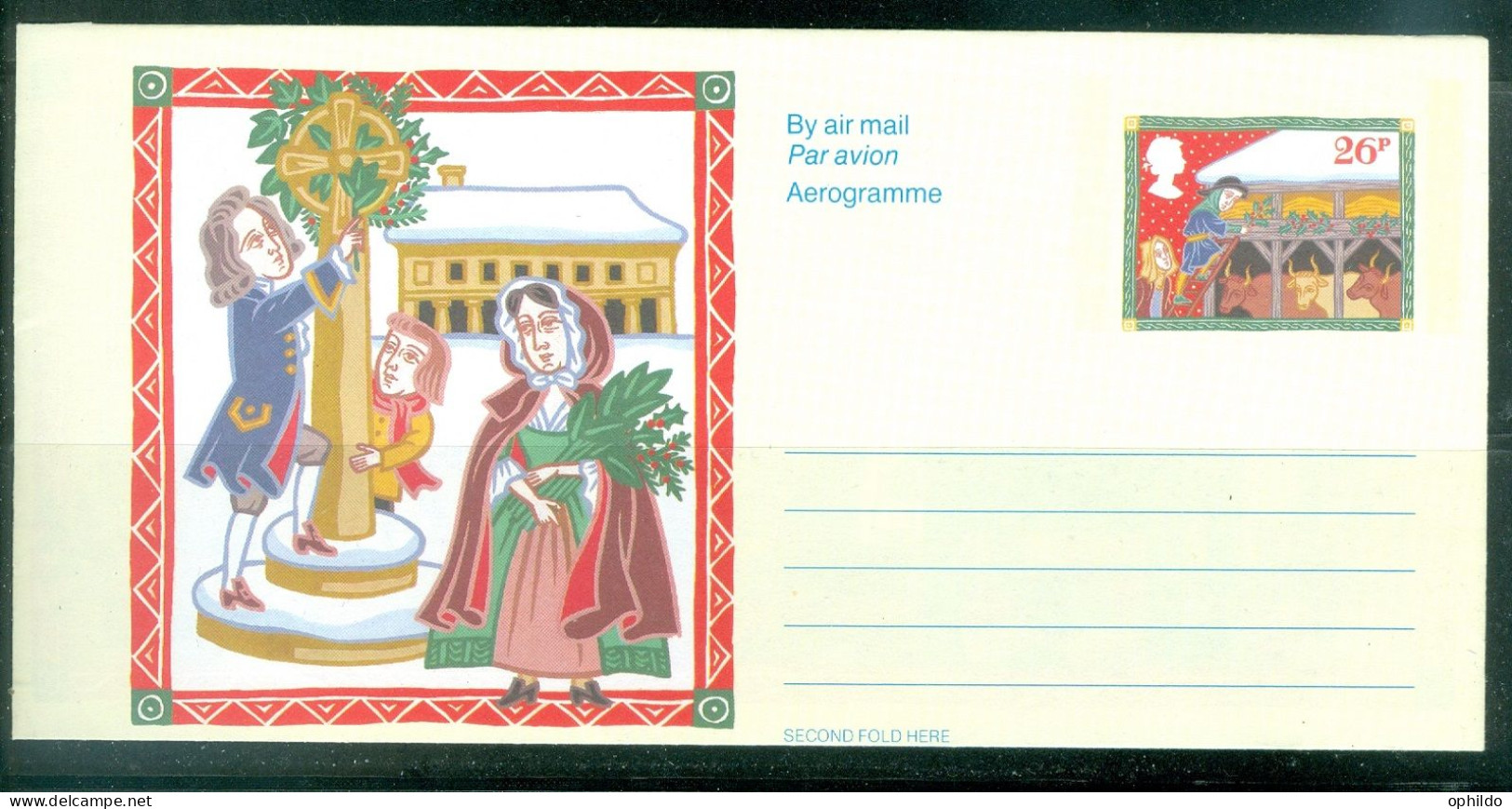 Christmas  Noel  Aerogramme   Neuf  Dont  Etable  - Interi Postali