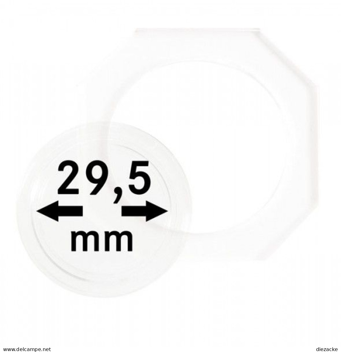 Lindner Münzkapsel OCTO 29,5mm OS295, 2er Pack Neu - Material