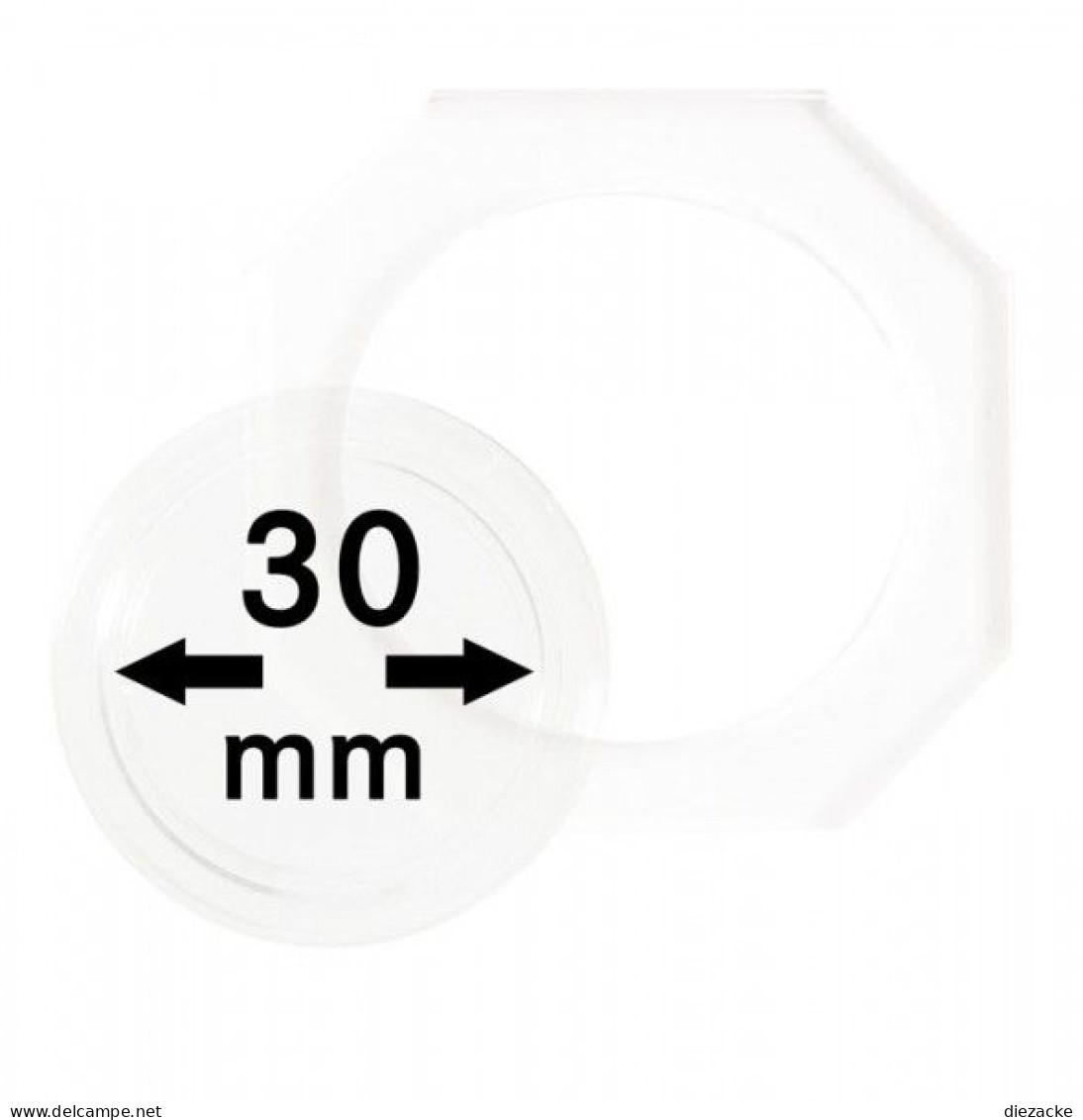 Lindner Münzkapsel OCTO 30mm OS030, 2er Pack Neu - Supplies And Equipment