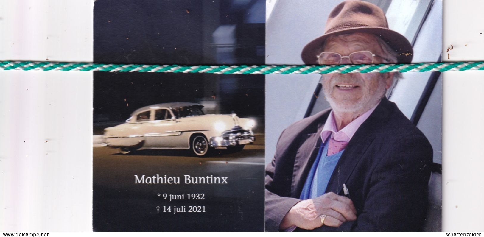 Mathieu Buntinx, 1932, 2021. Foto - Décès