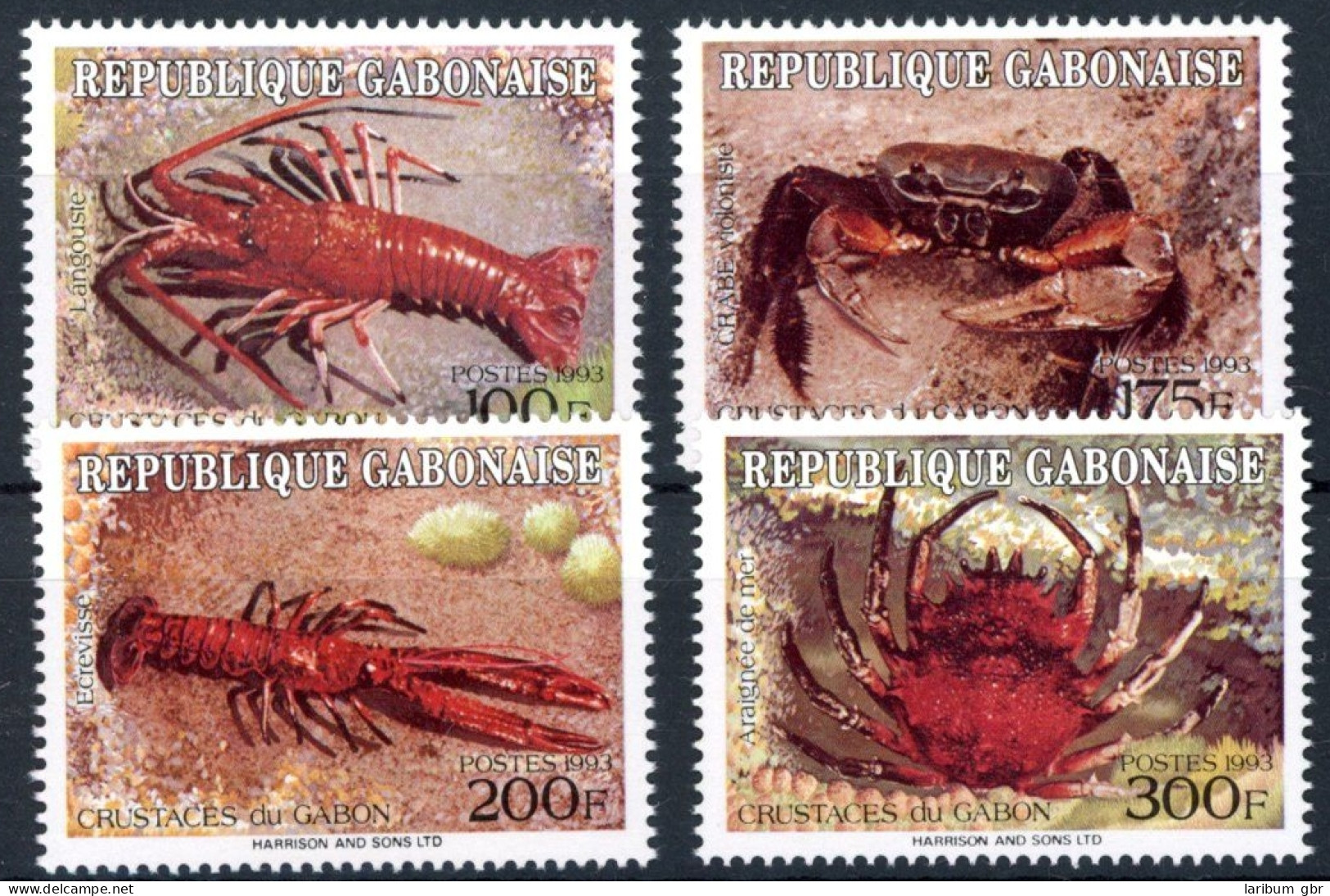 Gabun 1155-1158 Postfrisch Krabben #HE872 - Gabon (1960-...)