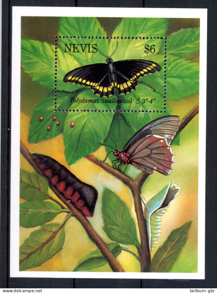 Nevis Block 64 Postfrisch Schmetterling #HE980 - Anguilla (1968-...)