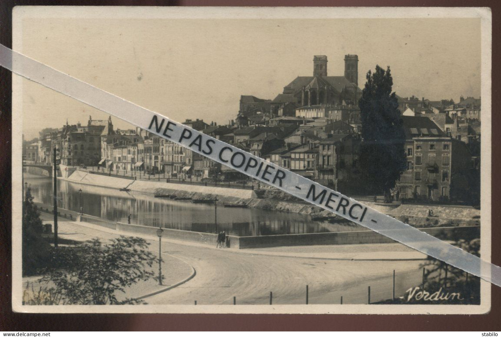 55 - VERDUN - VUE GENERALE - CARTE PHOTO ORIGINALE - Verdun