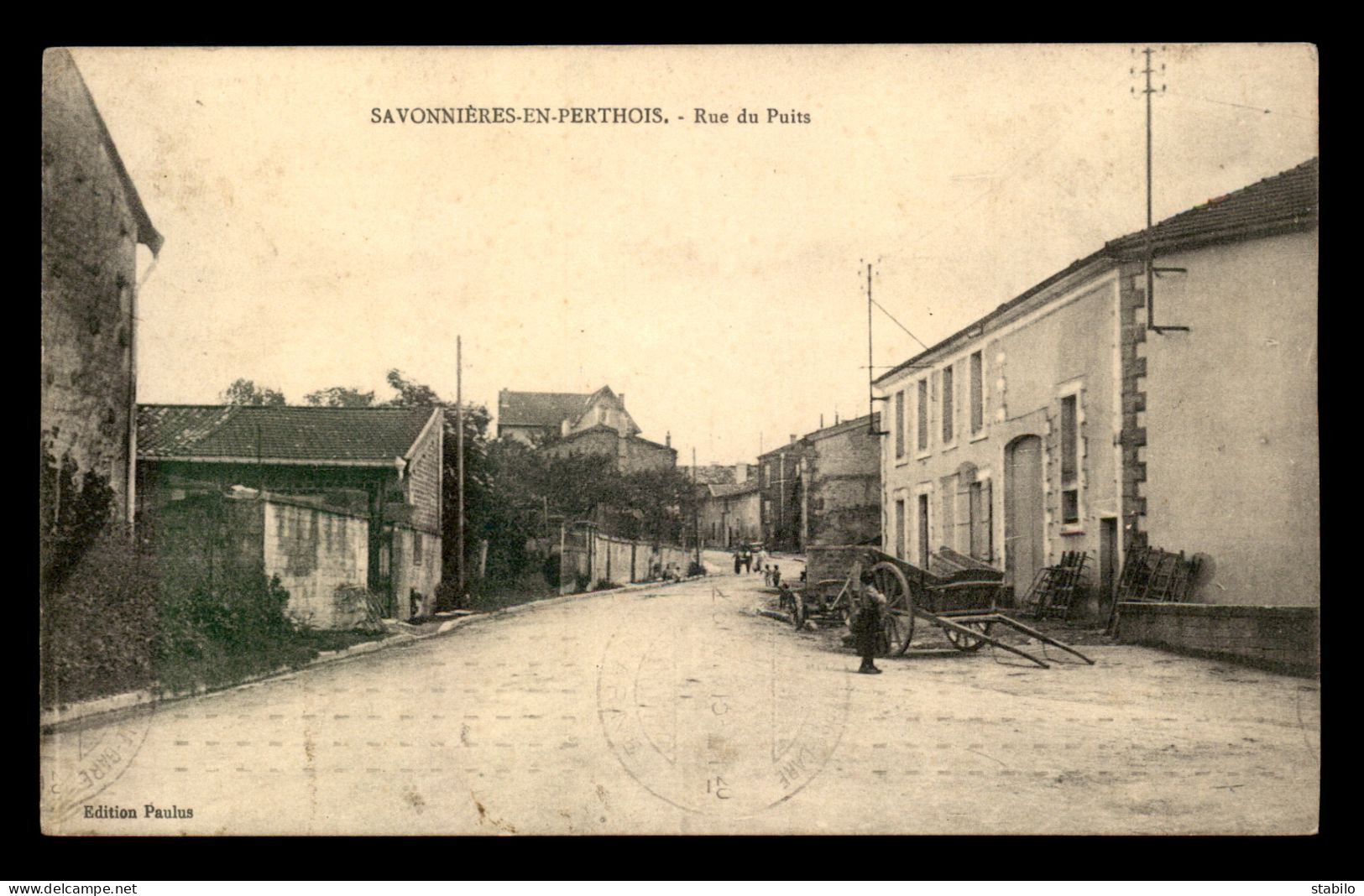 55 - SAVONNIERES-EN-PERTHOIS - RUE DU PUITS - EDITEUR PAULUS - Other & Unclassified