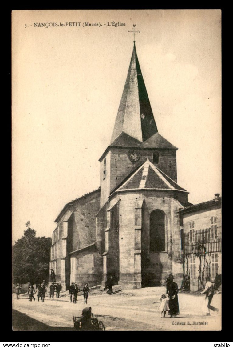 55 - NANCOIS-LE-PETIT - L'EGLISE - EDITEUR E. RICHALET - Altri & Non Classificati