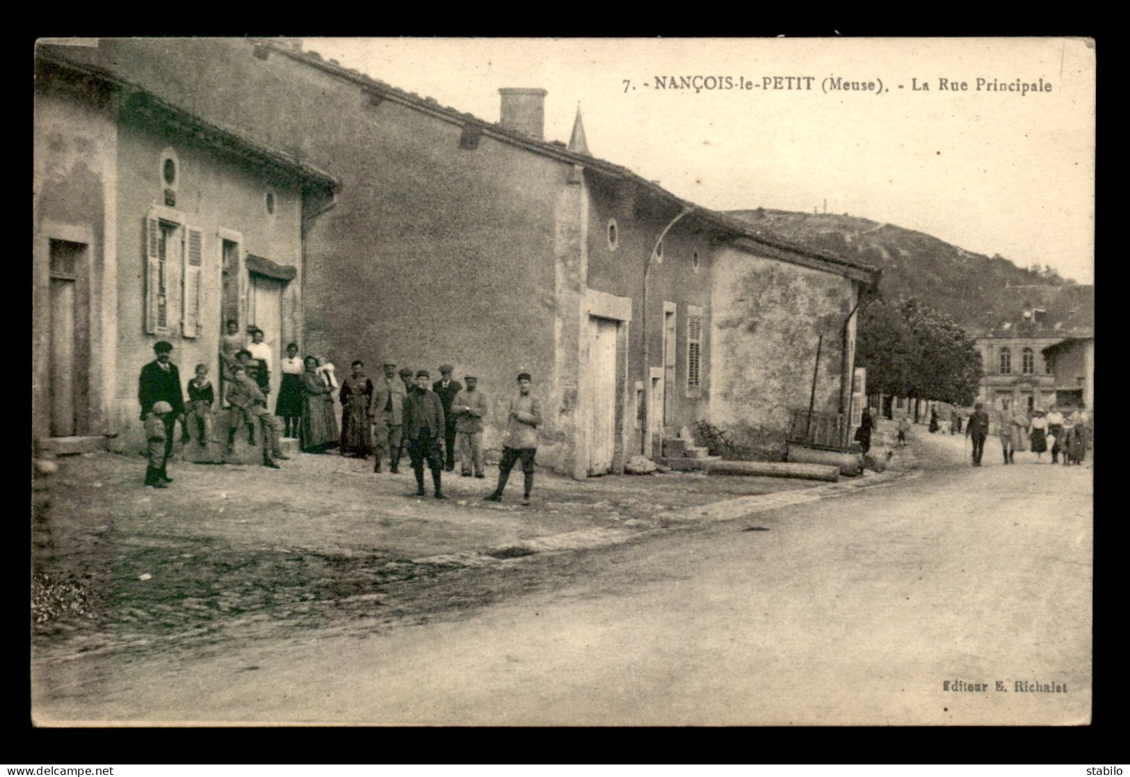 55 - NANCOIS-LE-PETIT - RUE PRINCIPALE - EDITEUR E. RICHALET - Autres & Non Classés