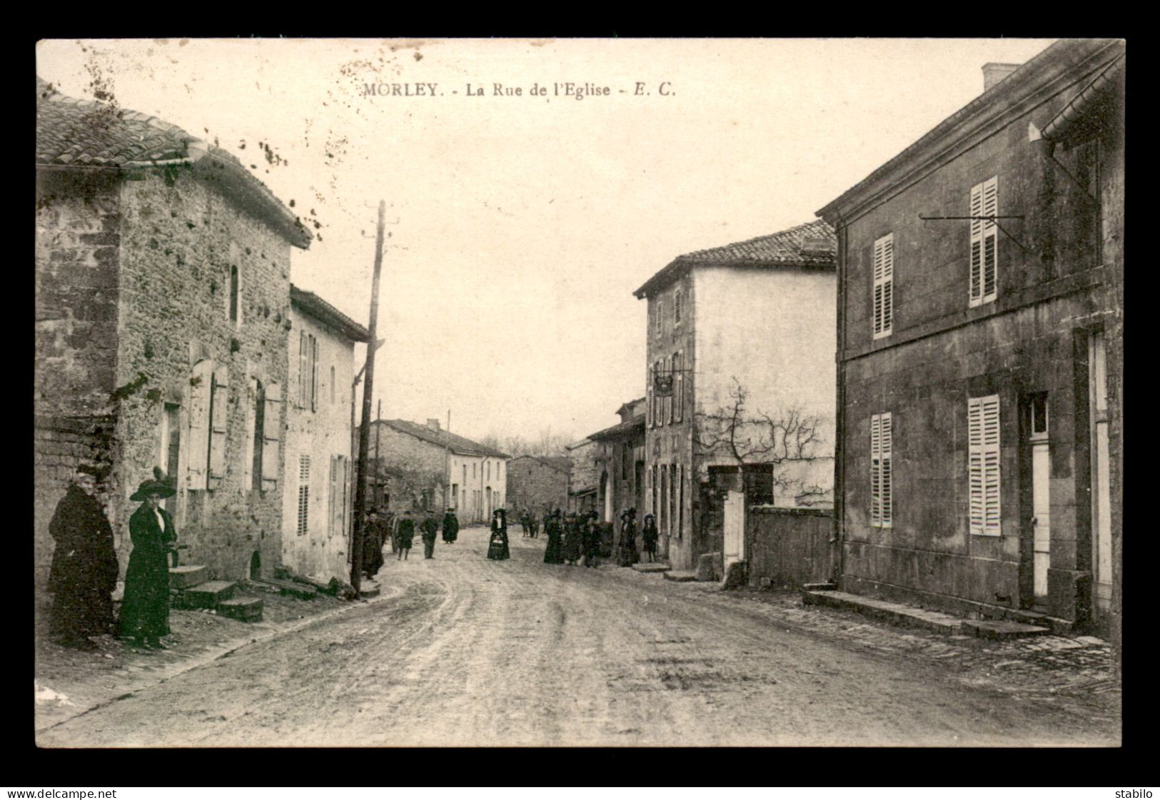 55 - MORLEY - LA RUE DE L'EGLISE - EDITEUR E C - Autres & Non Classés